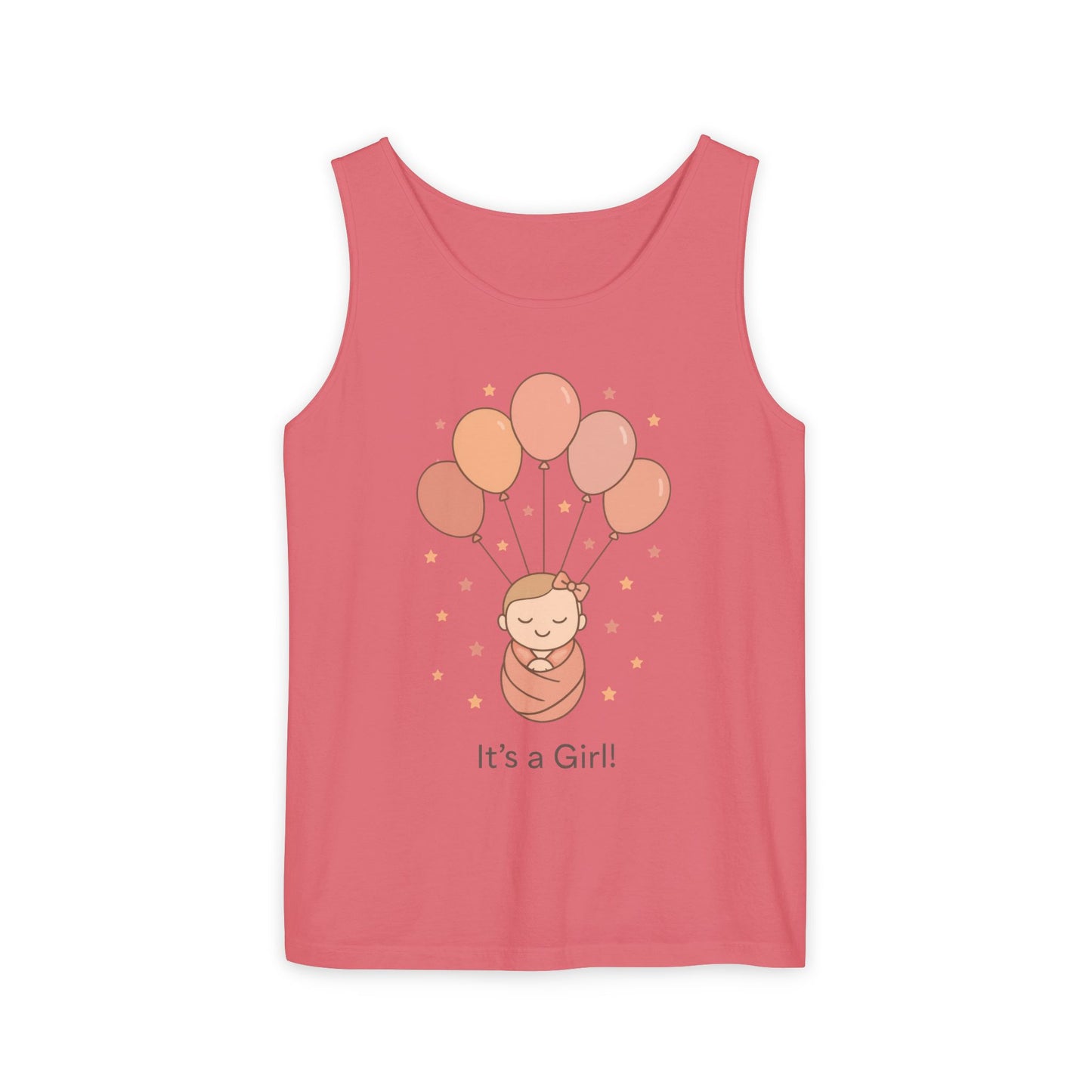 It's a Girl! Baby Shower Tank Top, Baby Girl Pregnancy Announcement Shirt, Gender Reveal Mom To Be Gift, Expecting Baby Shower Top