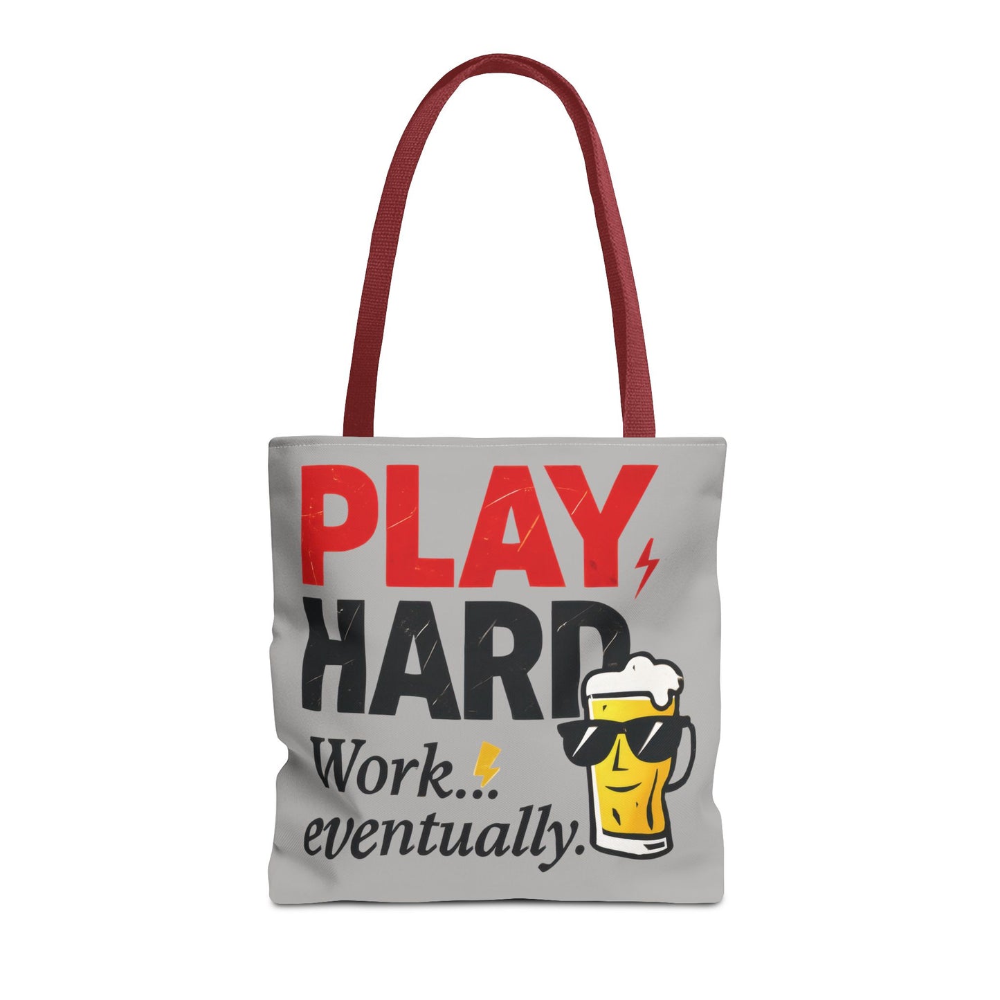 Play Hard Tote Bag - Fun, Stylish, Tote for Work & Play, Summer, Gift, Beach Bag, Everyday Carry, Beach Weekender Bag, large canvas bag