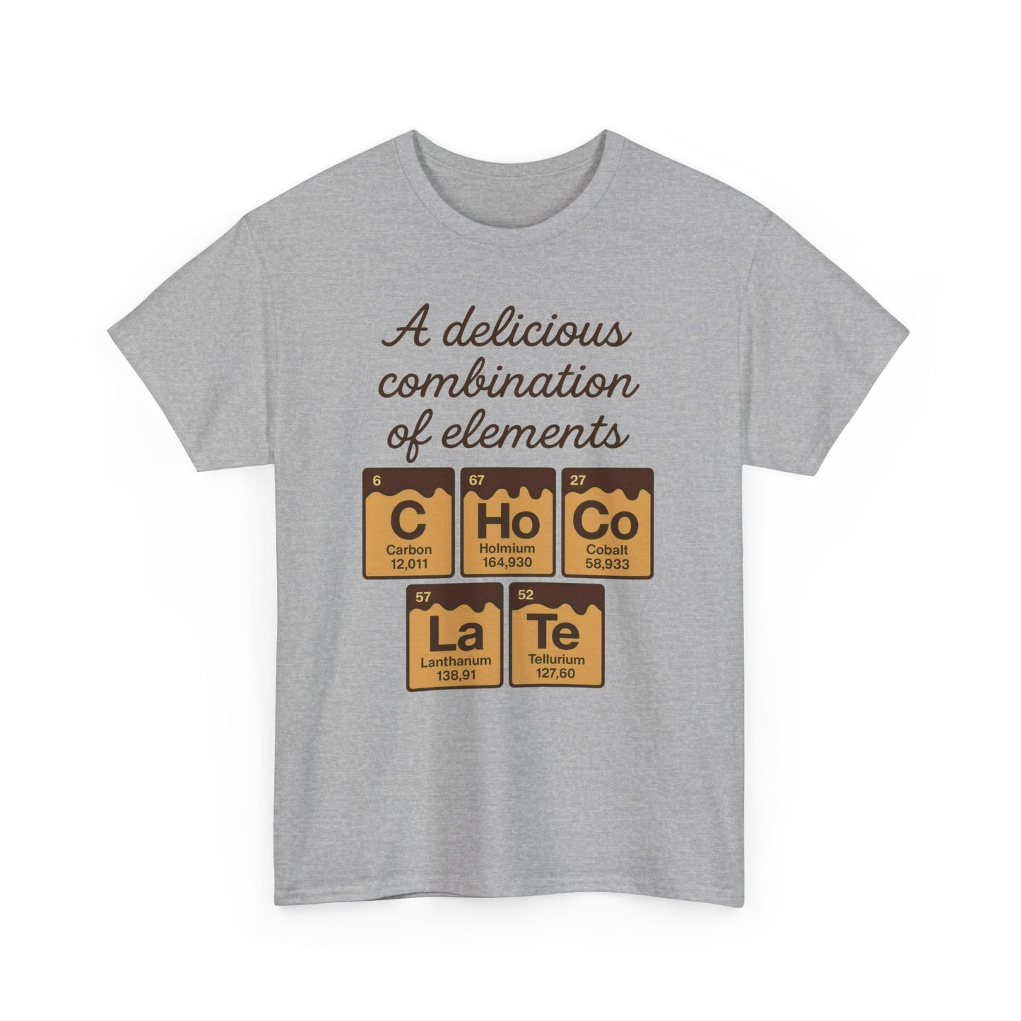 Funny Womens Chocolate T-Shirt, Element Shirt, Sweet Science Gift for Her, Science Humor Shirt, Geeky Gift, Chemistry Inspired Tee