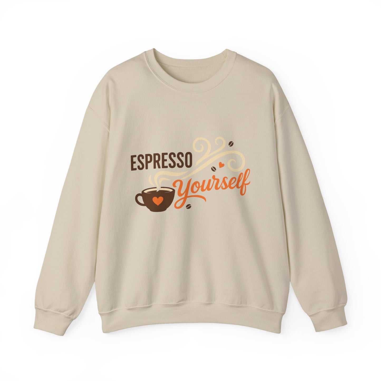 Espresso Yourself Womens Sweatshirt, Coffee Lover Pullover, Funny Barista Gift