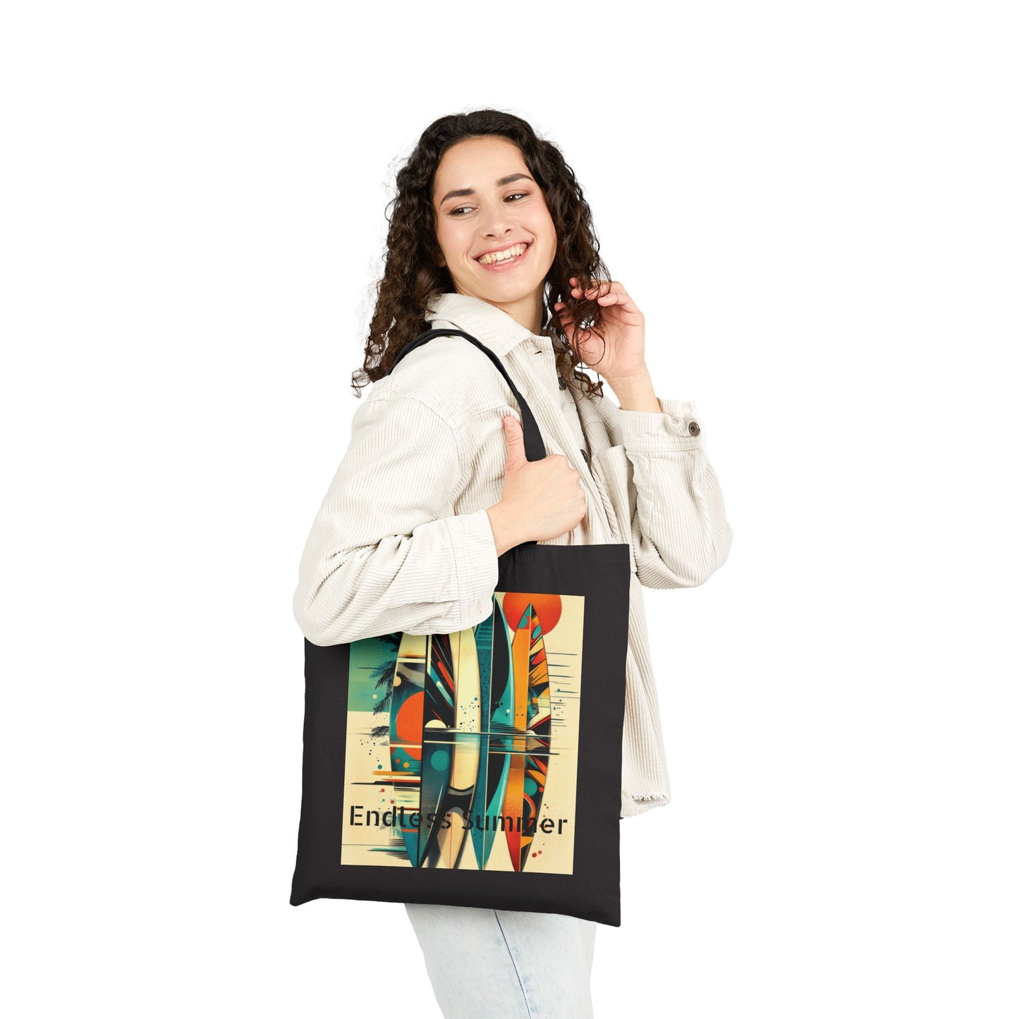 Endless Summer Surf Tote Bag, Beach Bag, Eco-Friendly Shopping Tote, Summer Accessories, Gift for Surfers, Casual Everyday Bag