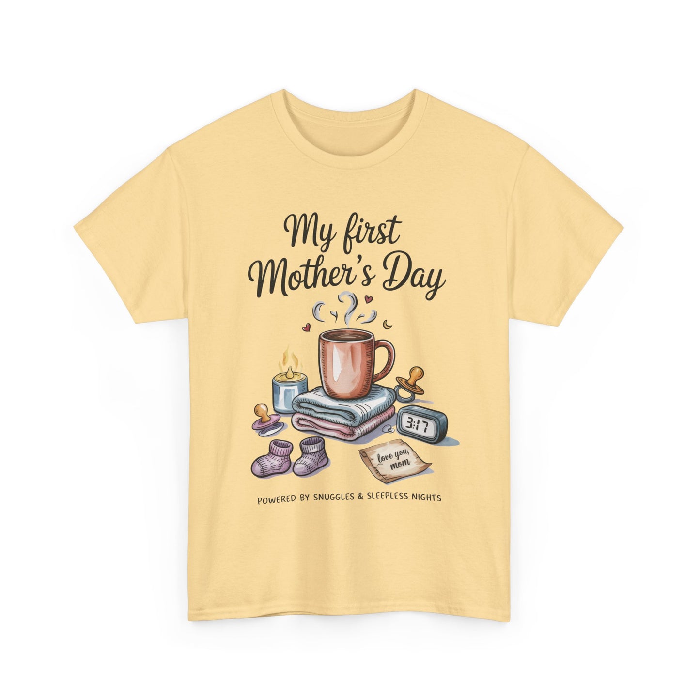 My First Mother's Day Tee, Gift for New Moms, Cute Mother's Day Shirt, Snuggle-Inspired Apparel, Baby Shower Tee