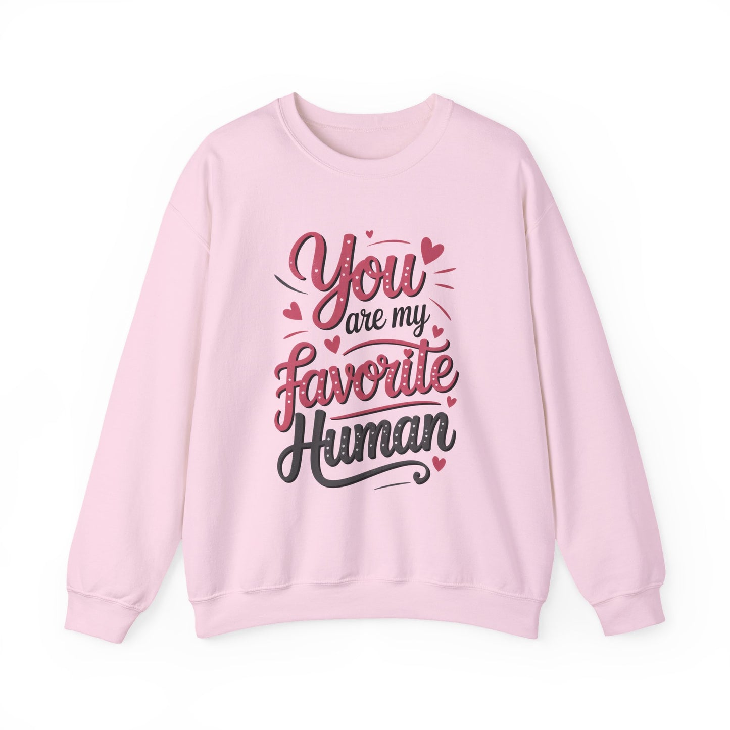 You Are My Favorite Human Sweatshirt, Cute Gift for Friends, Couples, Valentine's Day, Birthdays, Casual Wear, mother's day gift