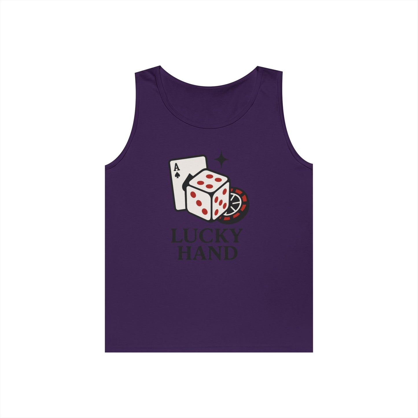 Lucky Hand Unisex Tnak Top, Gambling Tee, Casino Wear, Good Luck Gift, Poker T-Shirt, Casual Vintage Style, Gym Clothing