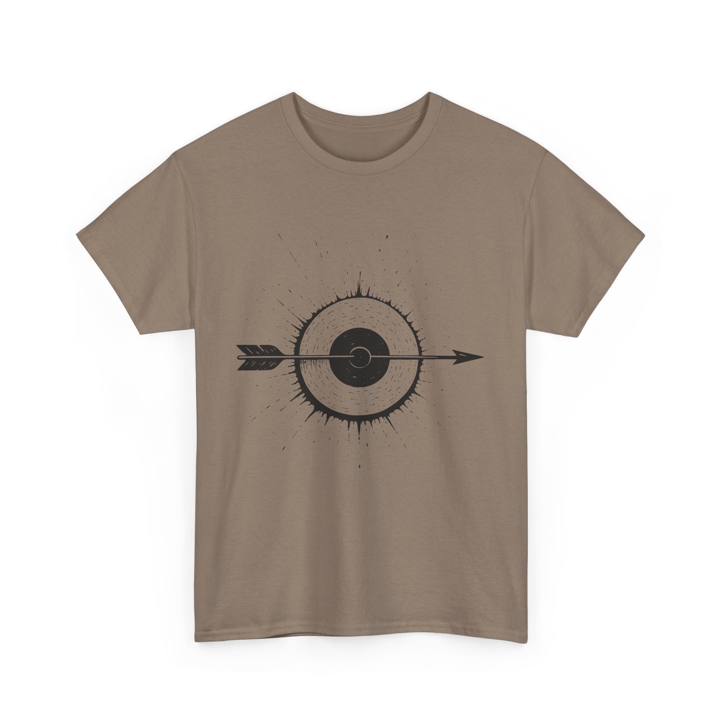 Artistic Arrow Graphic Unisex Cotton Tee, Motivational Shirt, Casual Wear, Gift for Him/Her, Trendy Fashion