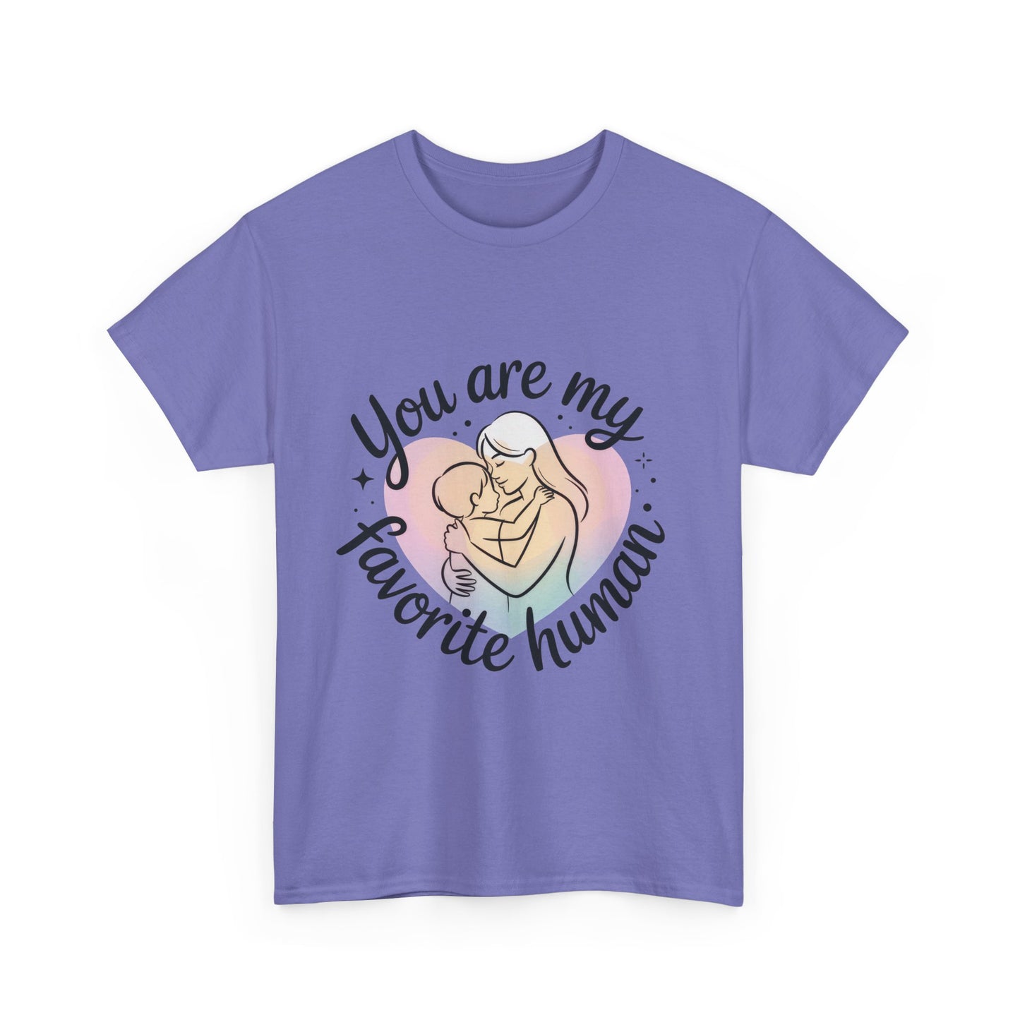You Are My Favorite Human T-Shirt, Cute Mother and Child Shirt, Gift for Mom or Baby Shower, Mother's Day Gift
