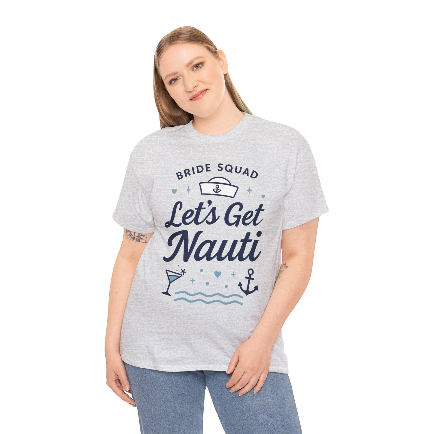Lets Get Nauti Shirt, Nautical Bachelorette Party Tee, Bride Squad Gift, Bridesmaid Hen Party Top, Fun Nautical Wedding Shirt