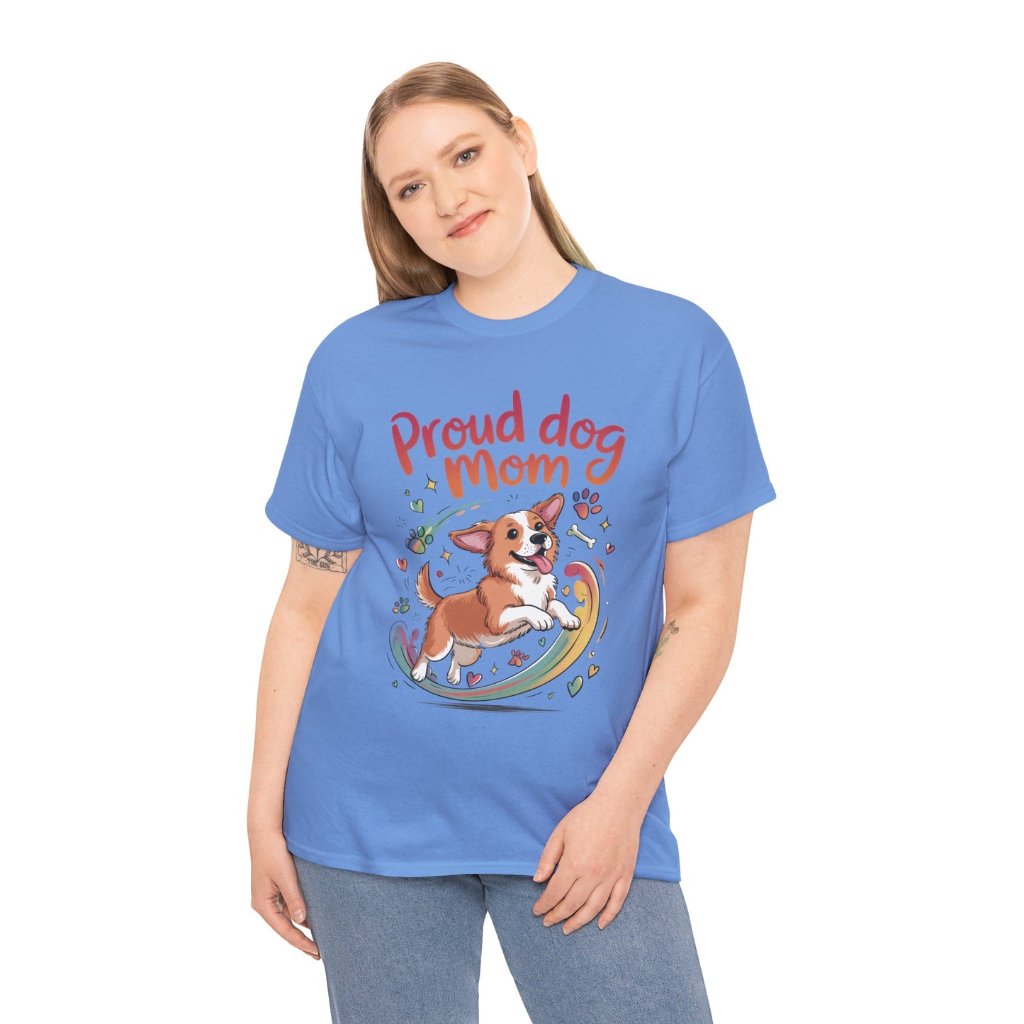 Proud Dog Mom Tee, Cute Pet Lover Shirt, Animal Lover Gift, Dog Mom T-Shirt, Funny Dog Apparel, Gift for Pet Owners, T-Shirt for Pet Moms