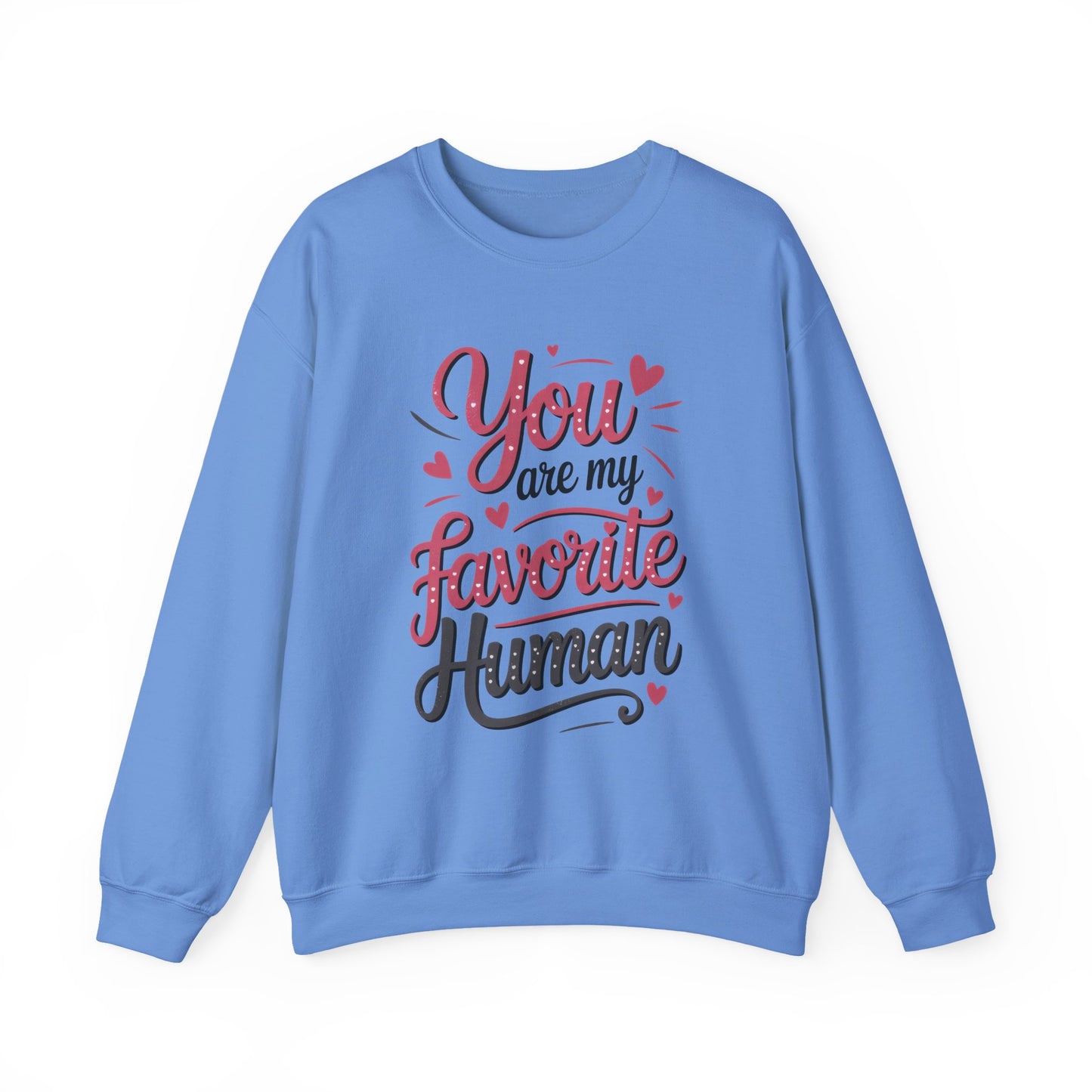 You Are My Favorite Human Sweatshirt, Cute Gift for Friends, Couples, Valentine's Day, Birthdays, Casual Wear, mother's day gift