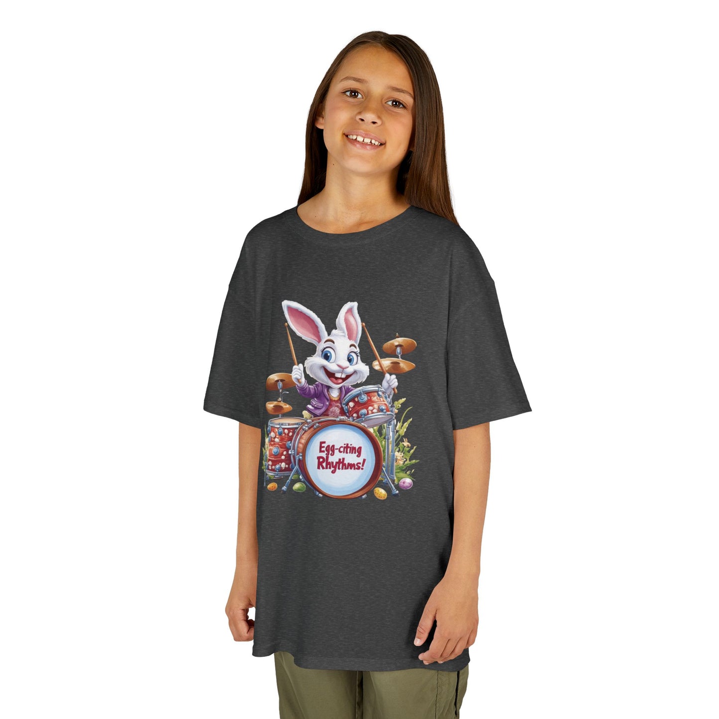 Easter Bunny Drummers Tee | Kids Cotton T-Shirt, Fun Easter Gift, Spring Celebration Shirt, Playful Kids Apparel, Drum Shirt