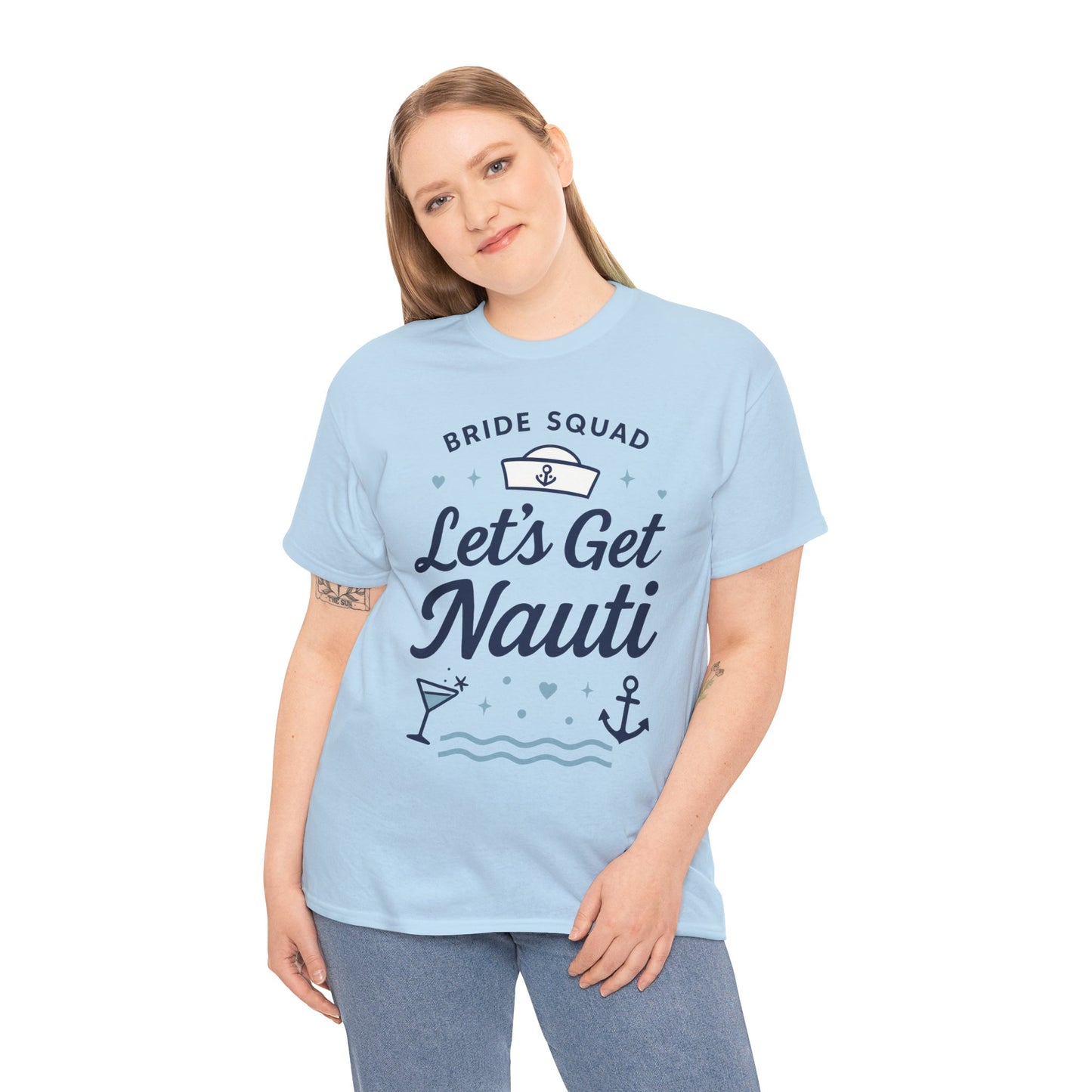Lets Get Nauti Shirt, Nautical Bachelorette Party Tee, Bride Squad Gift, Bridesmaid Hen Party Top, Fun Nautical Wedding Shirt