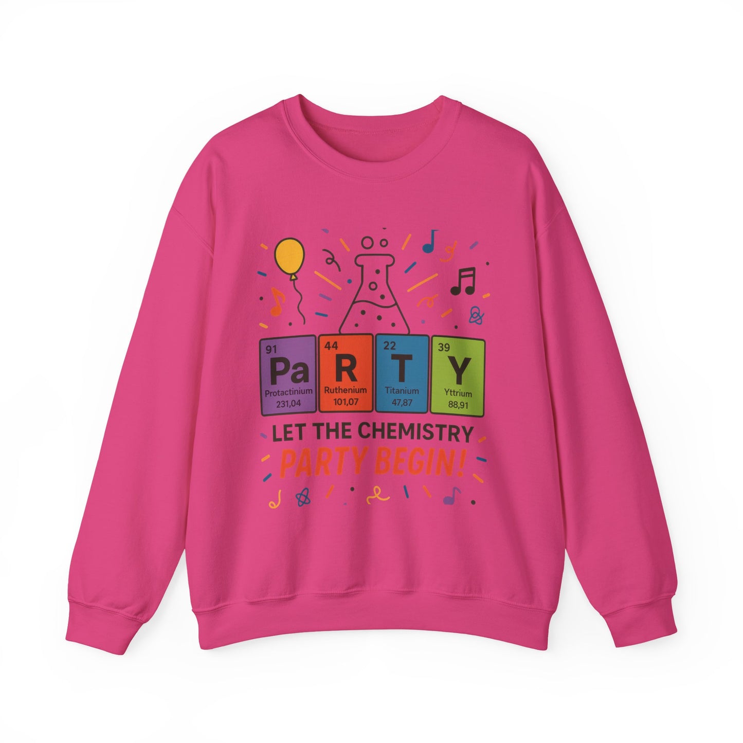 Party Chemistry Crewneck Sweatshirt, Chemistry Sweatshirt, Science Gift, Cute Crew Neck, Birthday Sweatshirt, Unisex Pullover