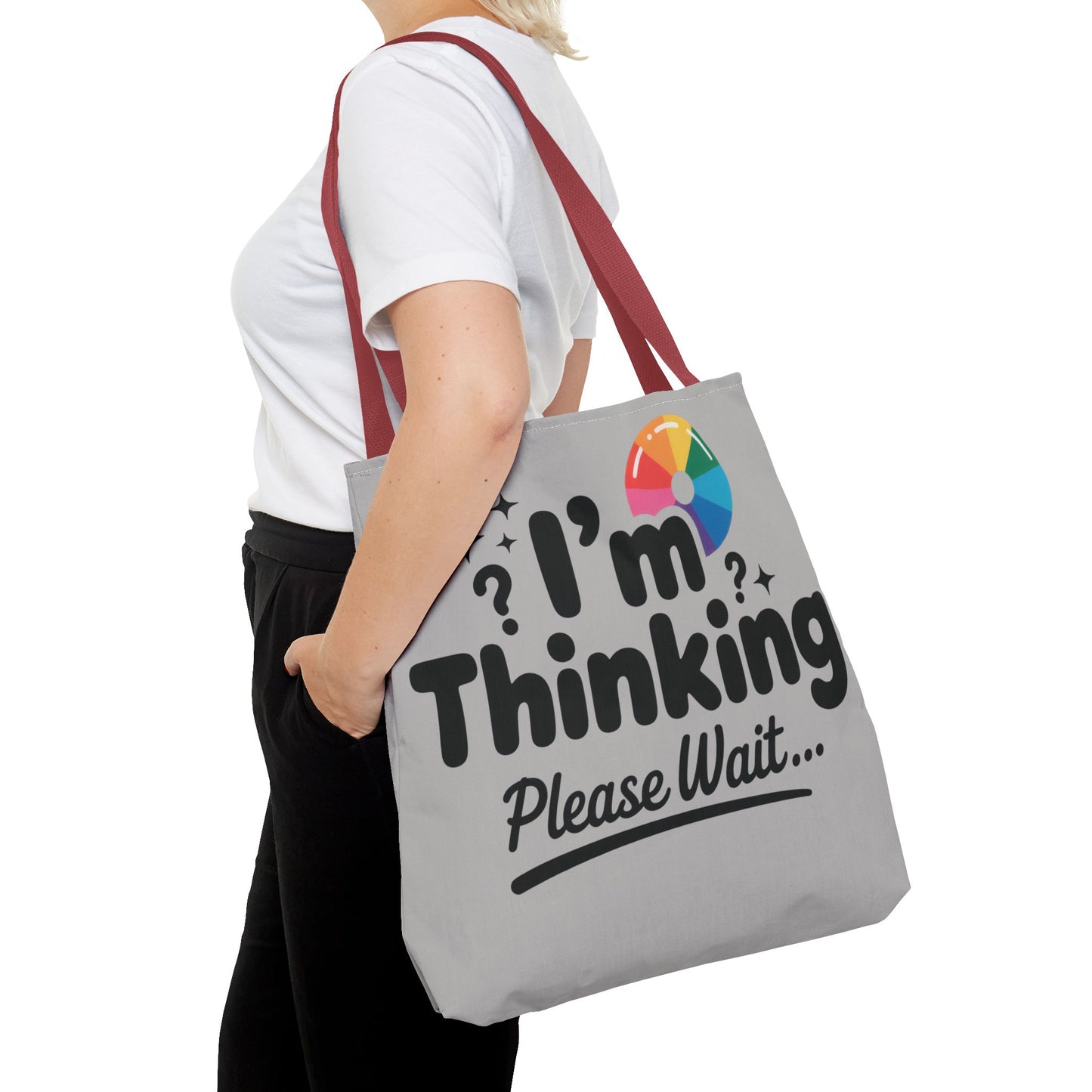 Whimsical Thinking Tote Bag, Funny Gift, Carry-All for Daily Use, Ideal for Birthdays and Graduations, Work or School Tote for Women and Men
