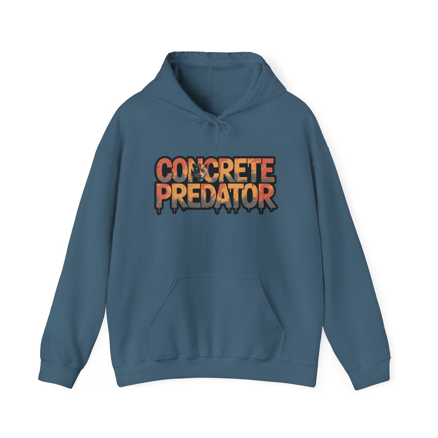 Mens Heavy Blend™ Hooded Sweatshirt, Concrete Predator Panther Hoodie Mens Urban Streetwear