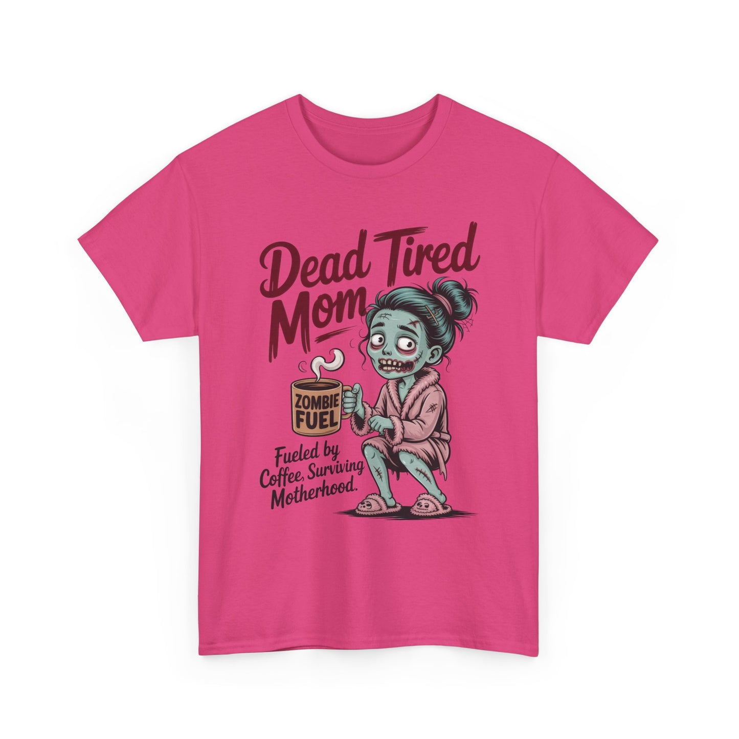 Dead Tired Mom Shirt, Funny Zombie Coffee Women's Tee, Motherhood Survival Tee, Tired Mom Gift, Zombie Mom Shirt