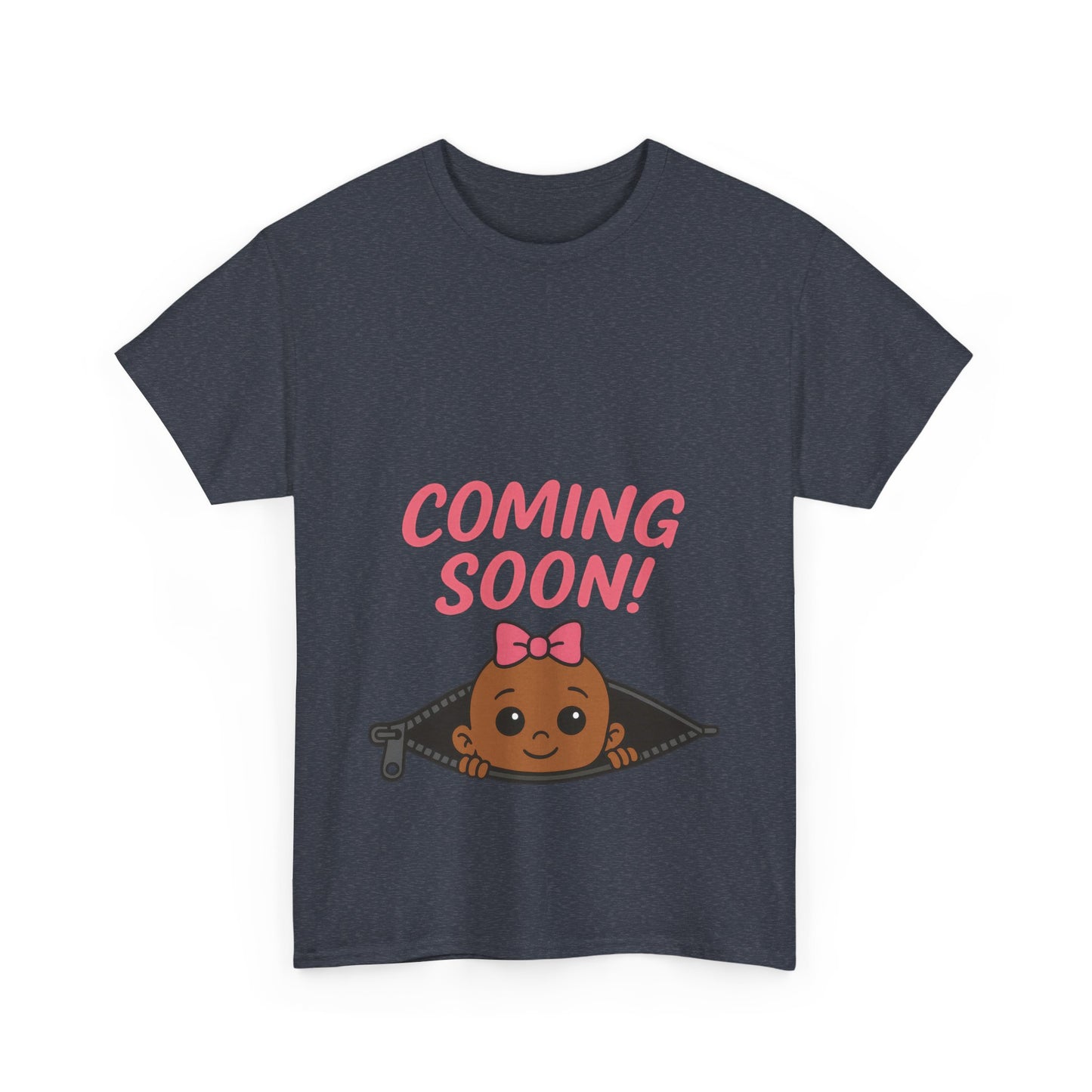 Coming Soon Maternity Tee, Cute Baby Girl Pregnancy Announcement Tee, Funny Expecting Mom Gift, Gender Reveal Tee, Baby Shower Top