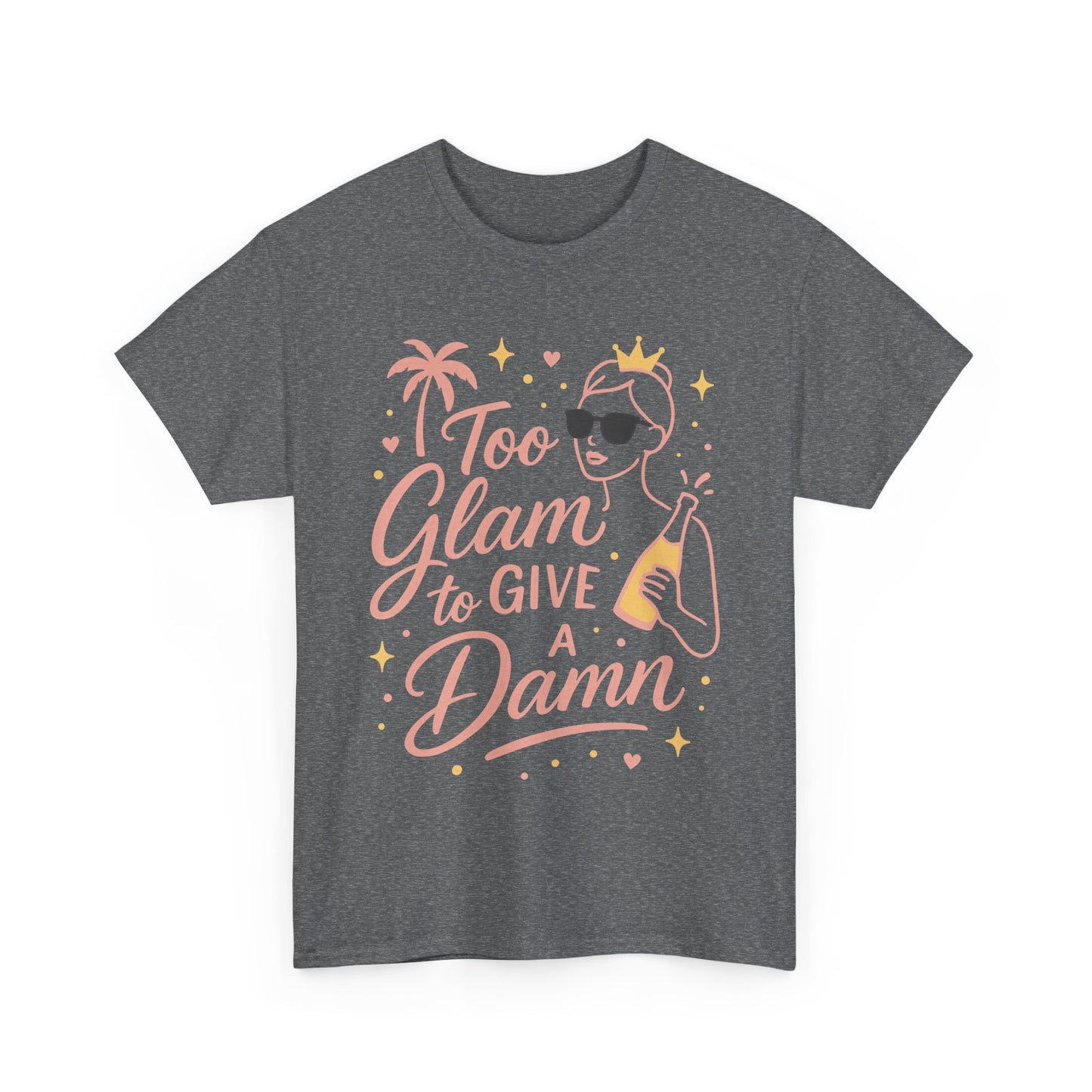 Too Glam to Give a Damn Bridal Party Shirt, Bachelorette Party Tee, Bridesmaid Wedding Tee, Hen Party Top, Bridal Shower, Bridesmaids Gift