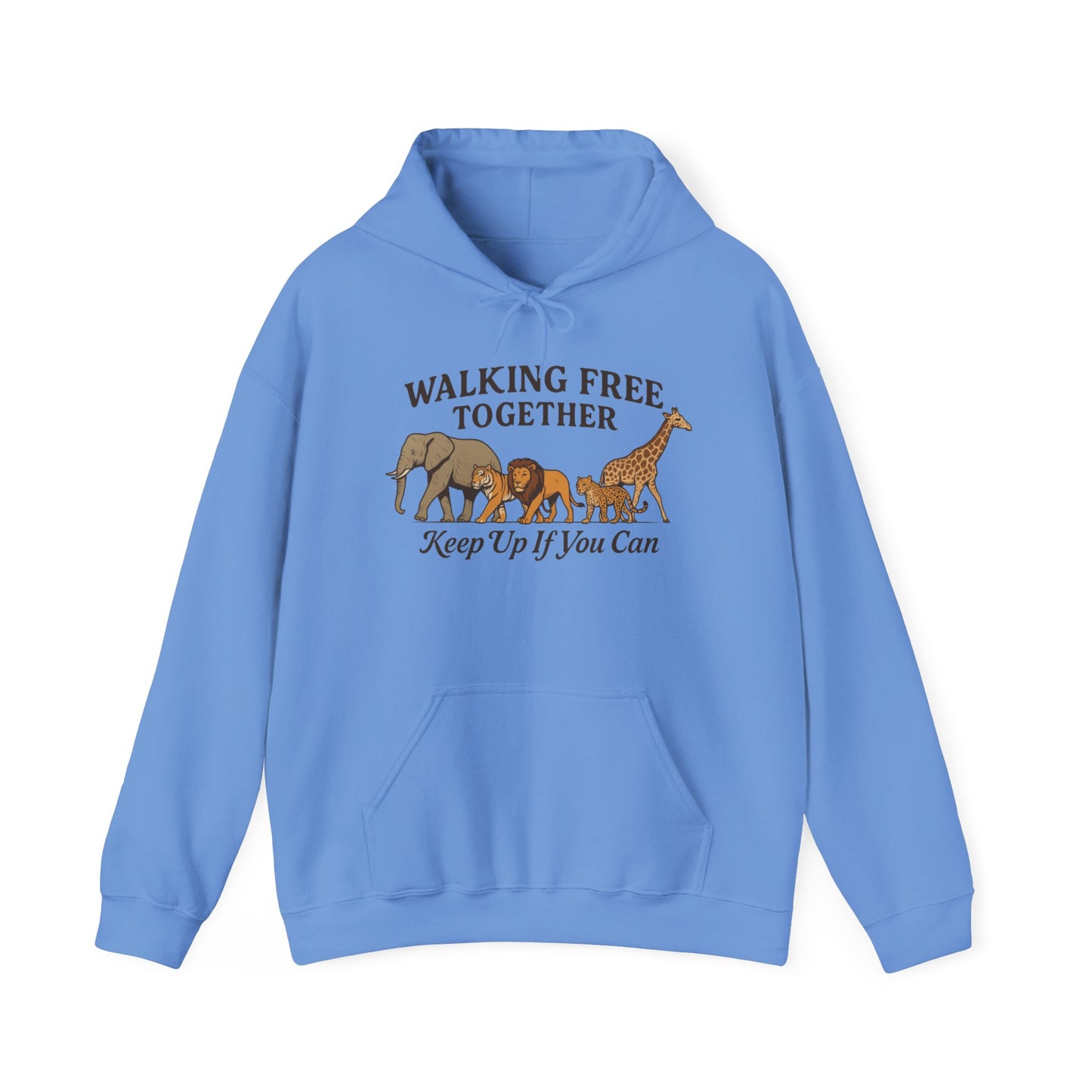 Spirit of the Wild Lion Mens Hoodie - Vacation Mode Funny Jungle King Graphic Pullover for Men, Wildlife Lovers Gift, Cozy Nature Hoodie