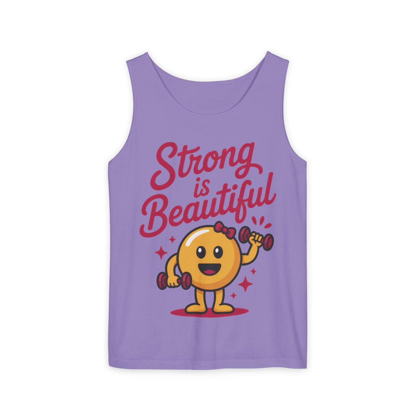 Strong is Beautiful Womens Tank Top, Cute Fitness and Gym Motivation Shirt, Workout Shirt, Exercise Top, Gift for Her, Summer Activewear