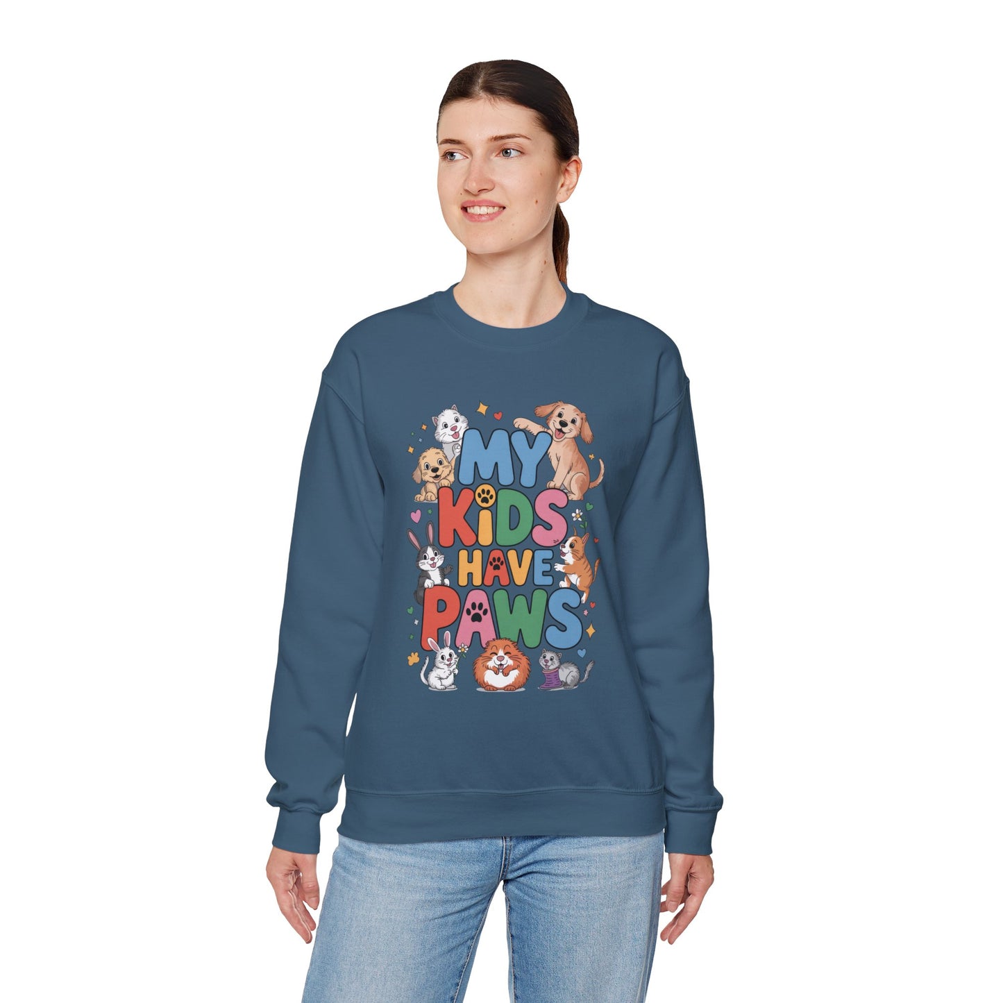 My Kids Have Paws Sweatshirt, Pet Lover Gift, Cute Animal Shirt, Cute Pet Mom Tee, Animal Parent T-Shirt, Gift for Animal Lovers