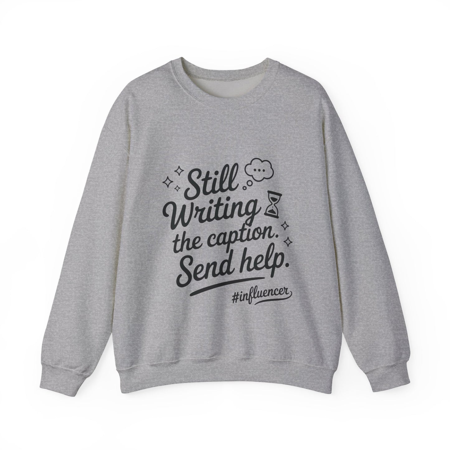 Funny Influencer Womens Sweatshirt, Cozy Oversized Crewneck, Social Media Humor Gift, Influencer Sweatshirt for Writers, social media gift