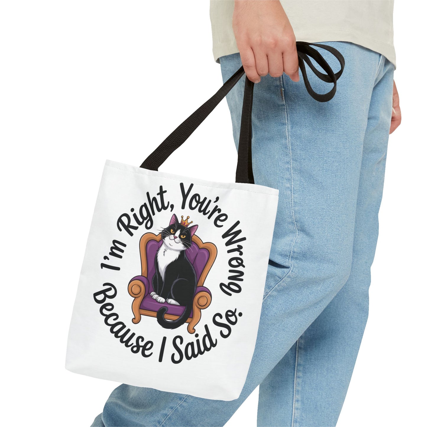 Funny Cat Tote Bag, Pet Lover Gift, Cat-Themed Shopper, Birthday Gift, Cute Animal Tote, Oversized Beach Bag