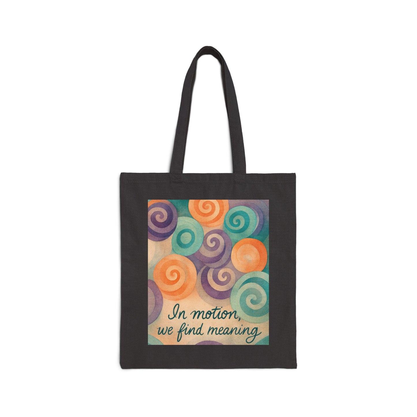 Inspirational Cotton Canvas Tote Bag, Eco-Friendly Shopping Bag, Gift for Friends, Motivational Art, Reusable Grocery Bag, Travel Companion