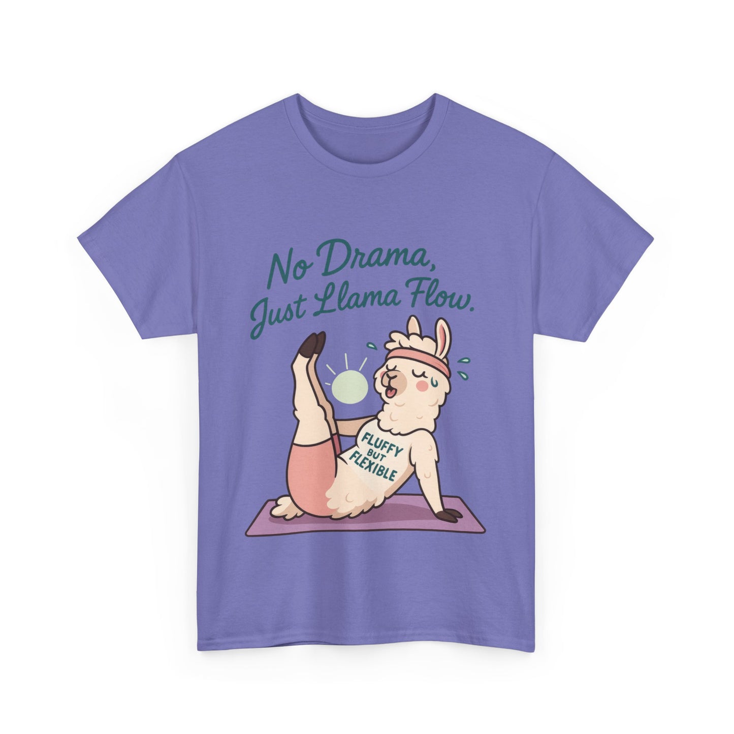 No Drama Llama Yoga Tee, Funny Yoga Llama T-Shirt for Women, Gift for Yoga Lovers, Fun Yoga T-Shirt for Animal Lovers, Humor Shirt