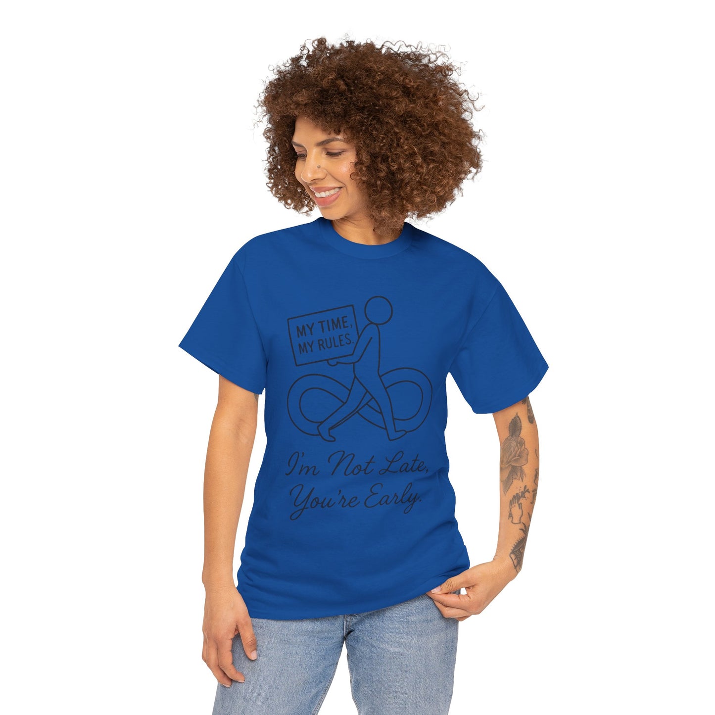 My Time My Rules Women's Heavy Cotton Tee, Funny T-Shirt, Casual Wear, women empowerment tee, confident woman shirt, self love t shirt