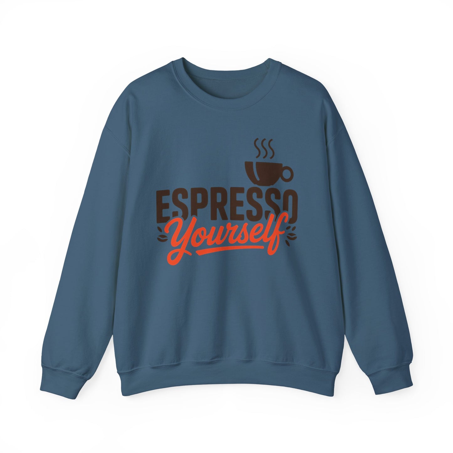 Men's Heavy Blend™ Crewneck Sweatshirt, Espresso Yourself Sweatshirt, Funny Coffee Lover Mens Crewneck, Cafe Lover Gift
