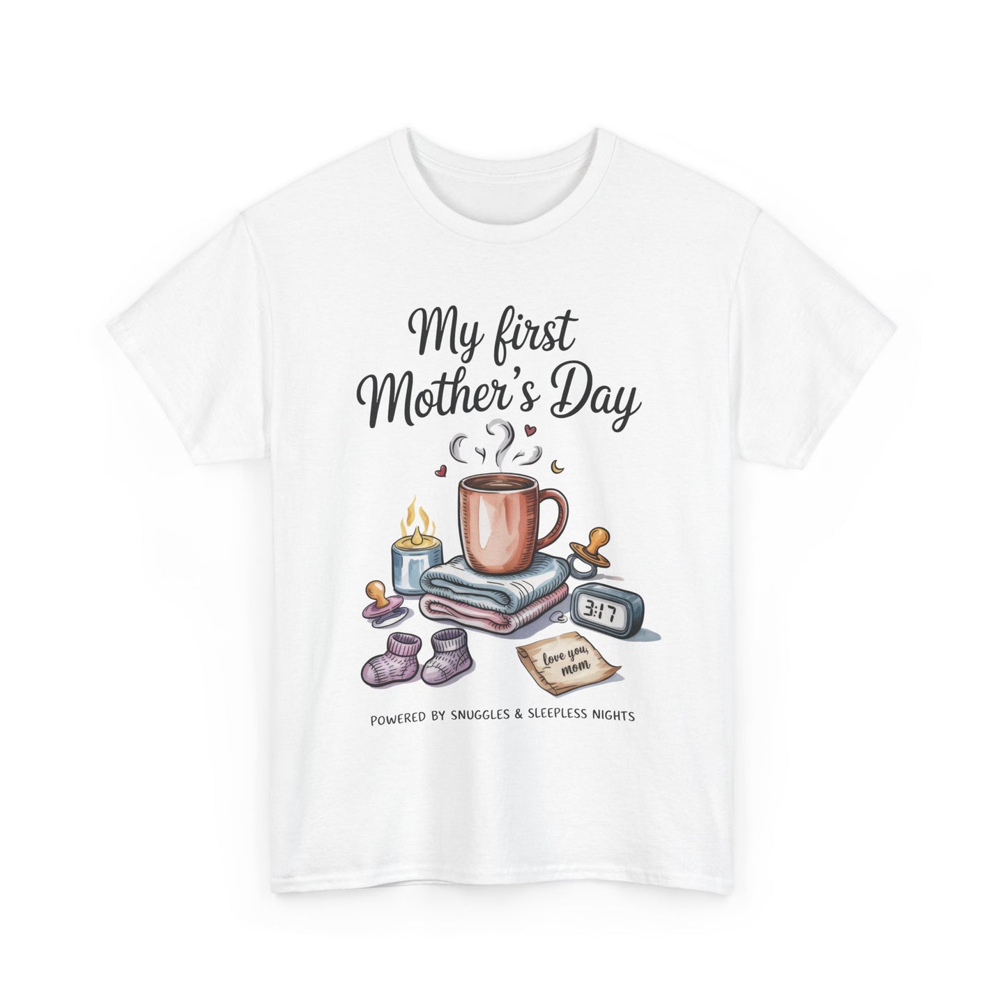 My First Mother's Day Tee, Gift for New Moms, Cute Mother's Day Shirt, Snuggle-Inspired Apparel, Baby Shower Tee