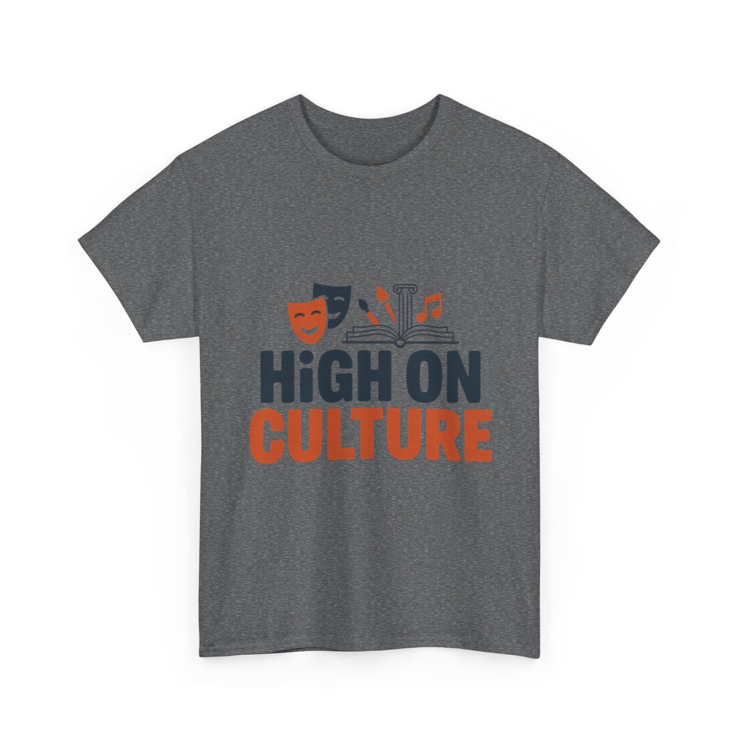 High on Culture Mens T-Shirt, Funny Cultural Graphic Tee, Art Humor