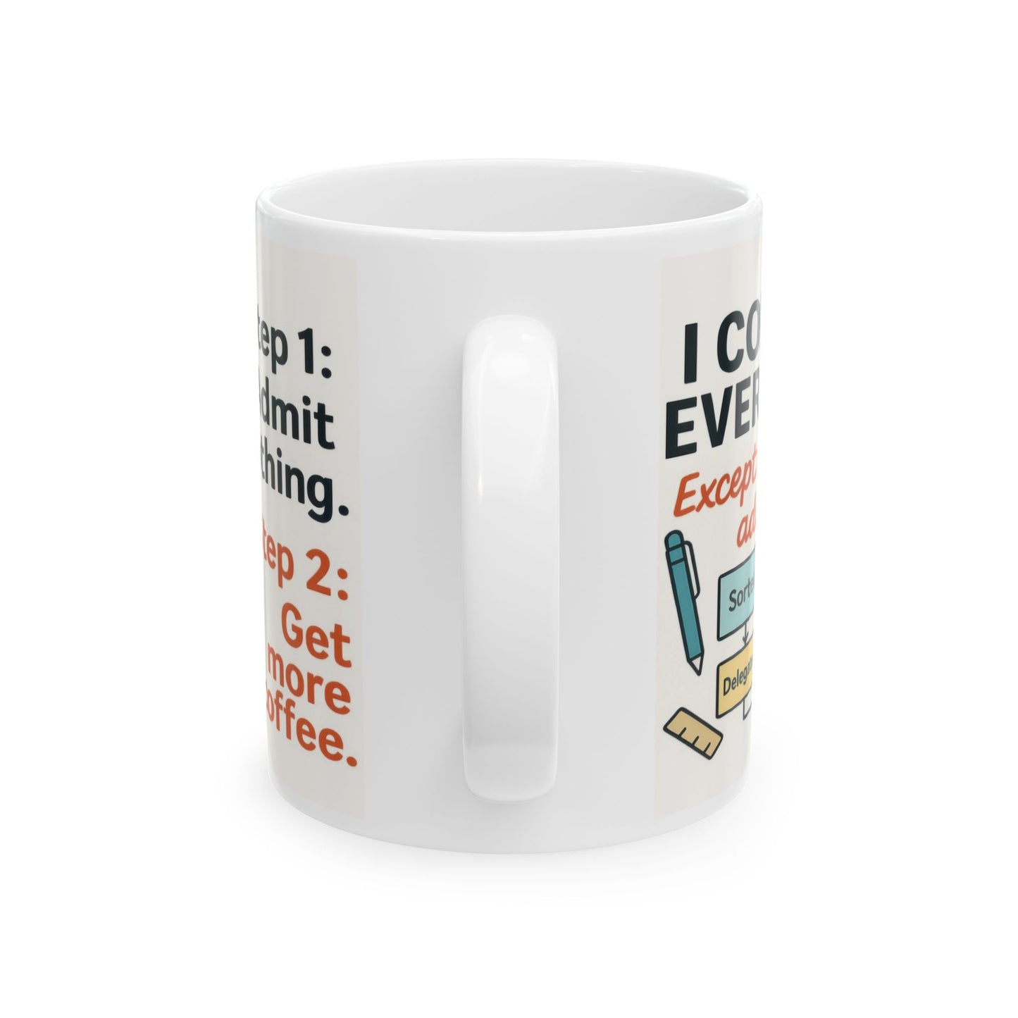 Funny Coffee Addiction Mug, Funny Coffee Lover Gift, Office Mug, Caffeine Addict Gift, Caffeine Chaos Humor Cup, Gift for Coffee Lovers