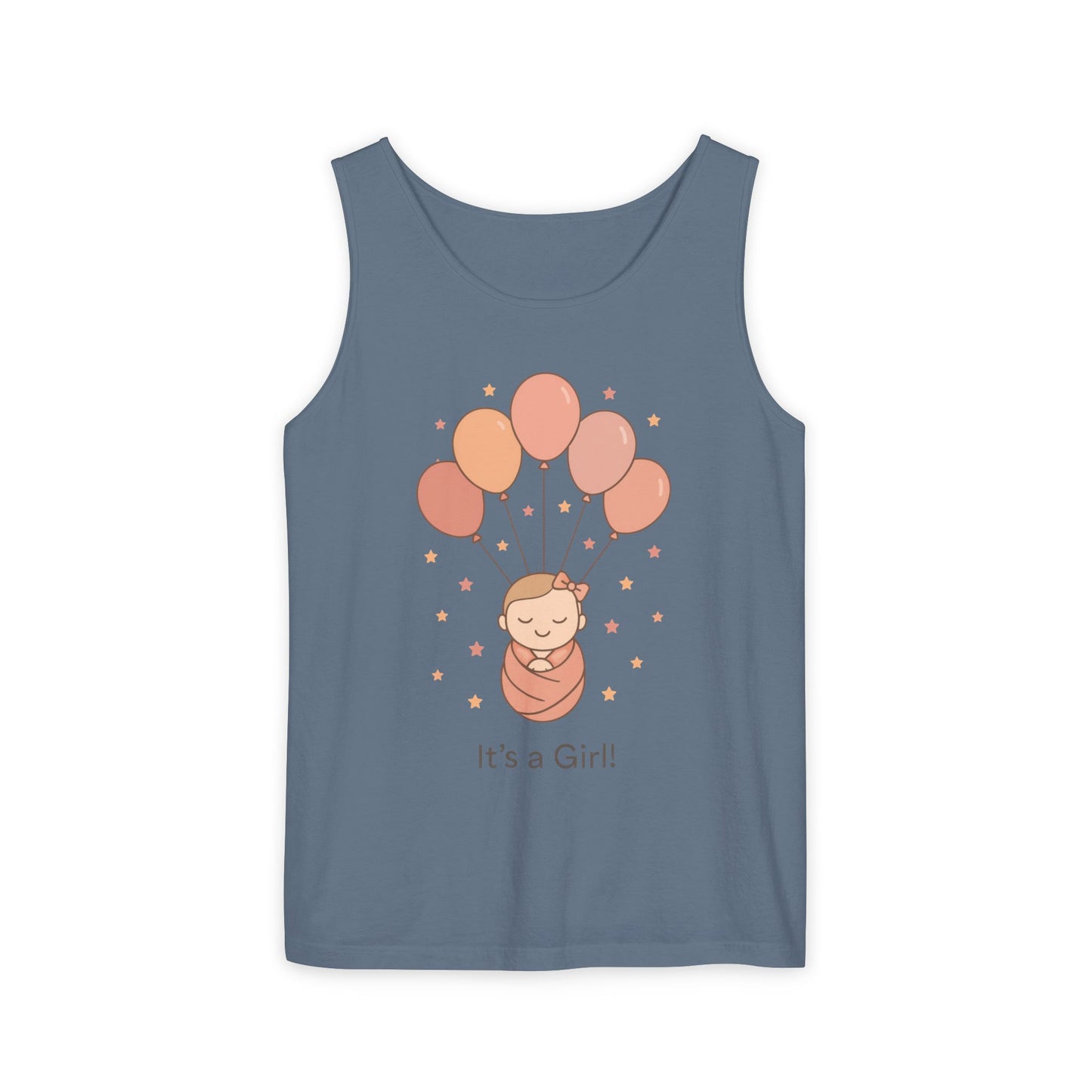 It's a Girl! Baby Shower Tank Top, Baby Girl Pregnancy Announcement Shirt, Gender Reveal Mom To Be Gift, Expecting Baby Shower Top