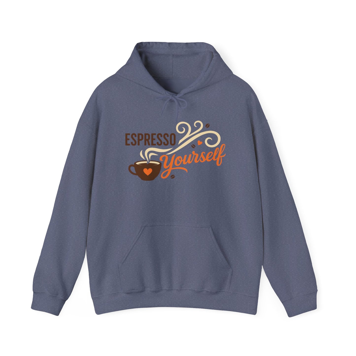 Espresso Yourself Coffee Hoodie, Funny Womens Barista Gift, Cozy Cafe Sweatshirt