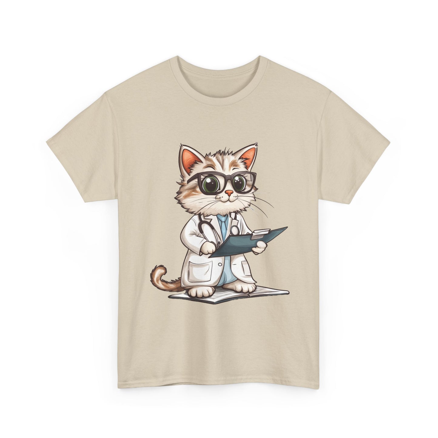 Funny Doctor Cat T-Shirt, Unisex “The Pawscription is Ready” Tee, Cute Veterinary Gift, Medical Student Shirt, Animal Doctor Graphic Tee