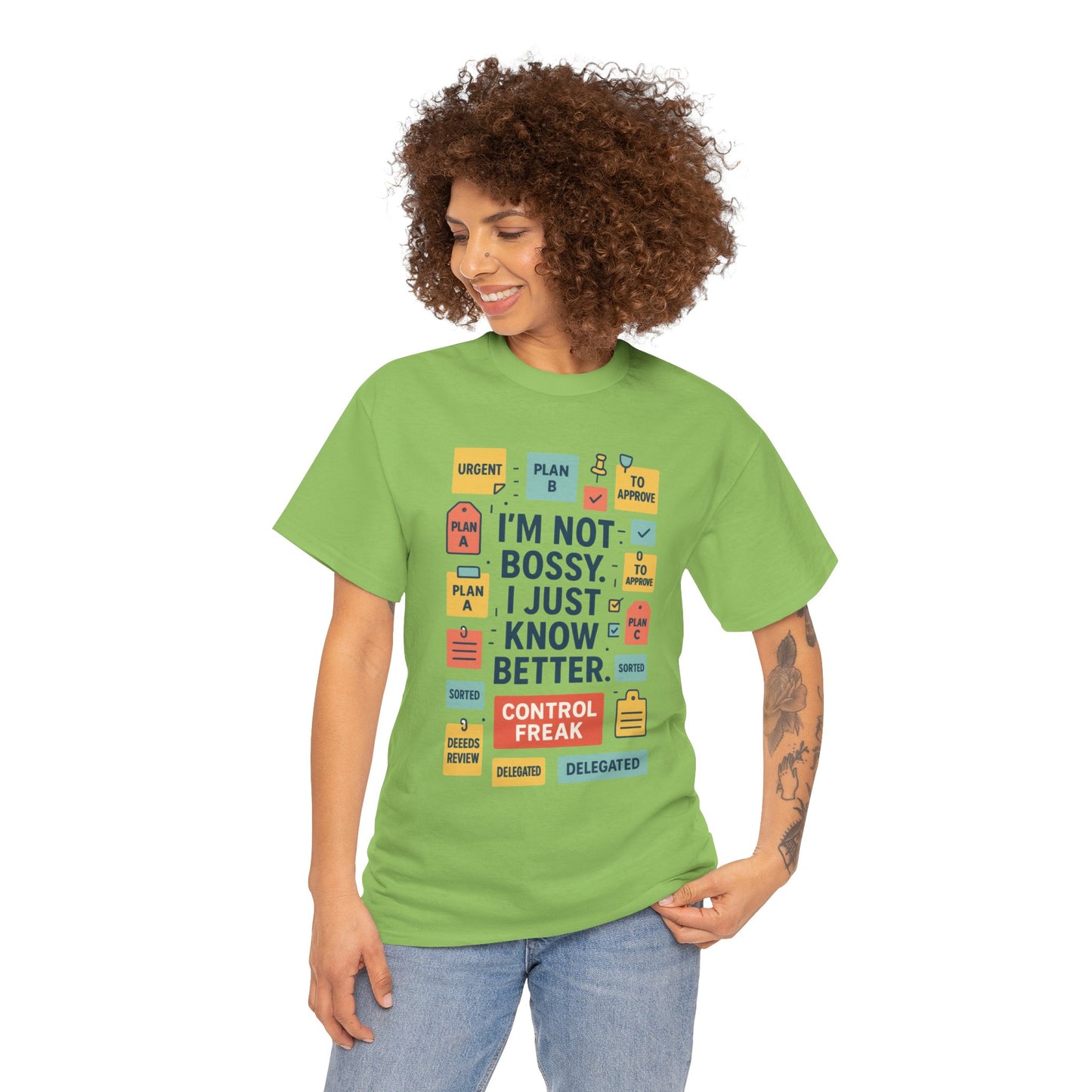 Funny Women's Control Freak T-Shirt, Bold Sarcastic Tee for Her, Funny Women's Cotton T-Shirt for Bossy Friends, Gifts, Self-Expression