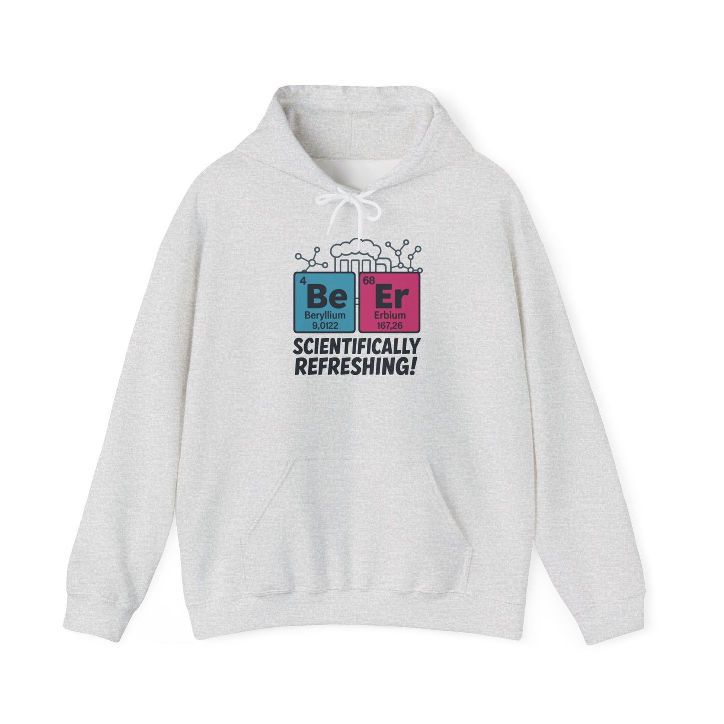 Scientifically Refreshing Beer Mens Hoodie, Gift for Beer Lovers, Science-Inspired Apparel, Perfect for Parties and Gatherings