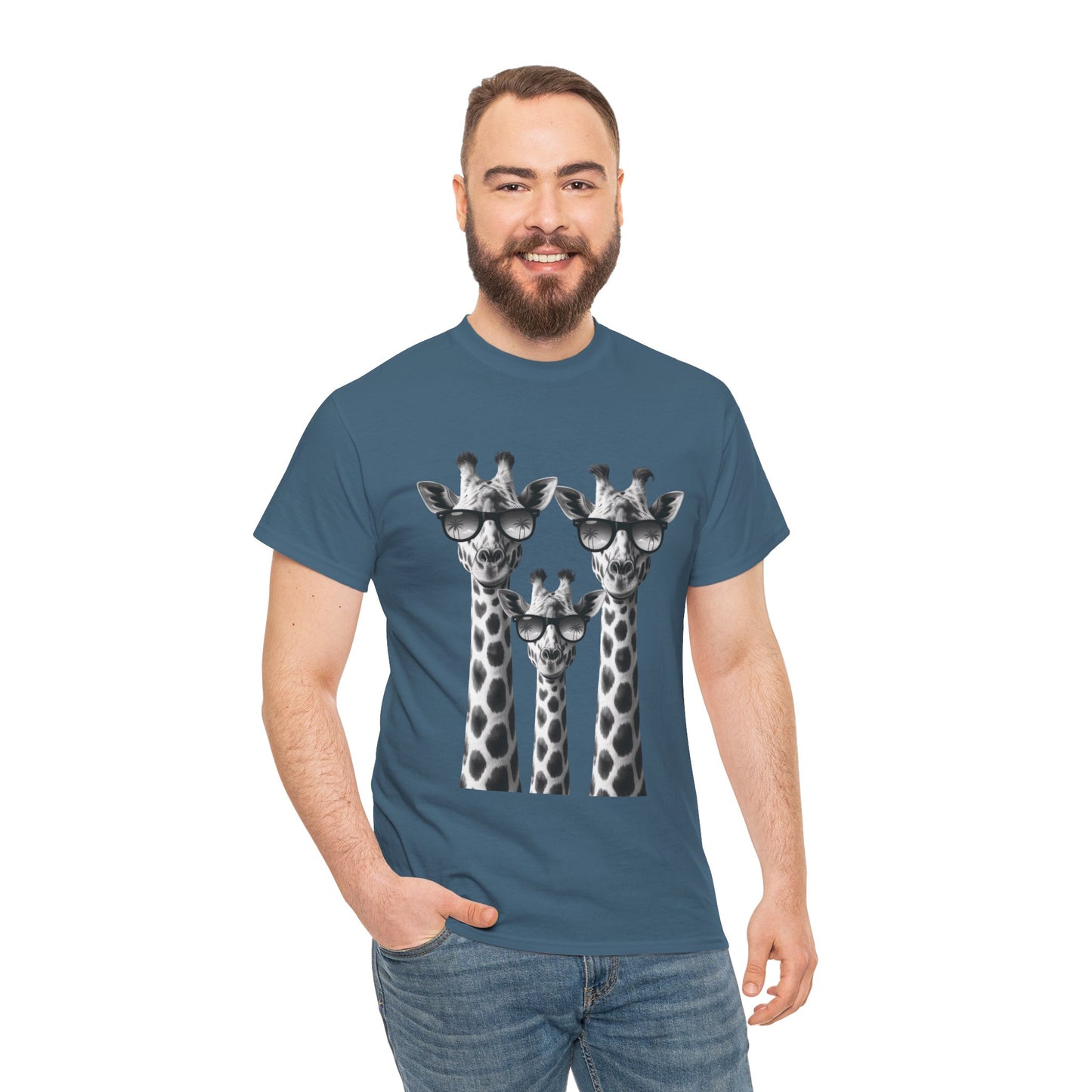 Cool Giraffes Unisex Tee, Fun Gift for Animal Lovers, Nature Enthusiasts, Safari Wildlife Lover Shirt