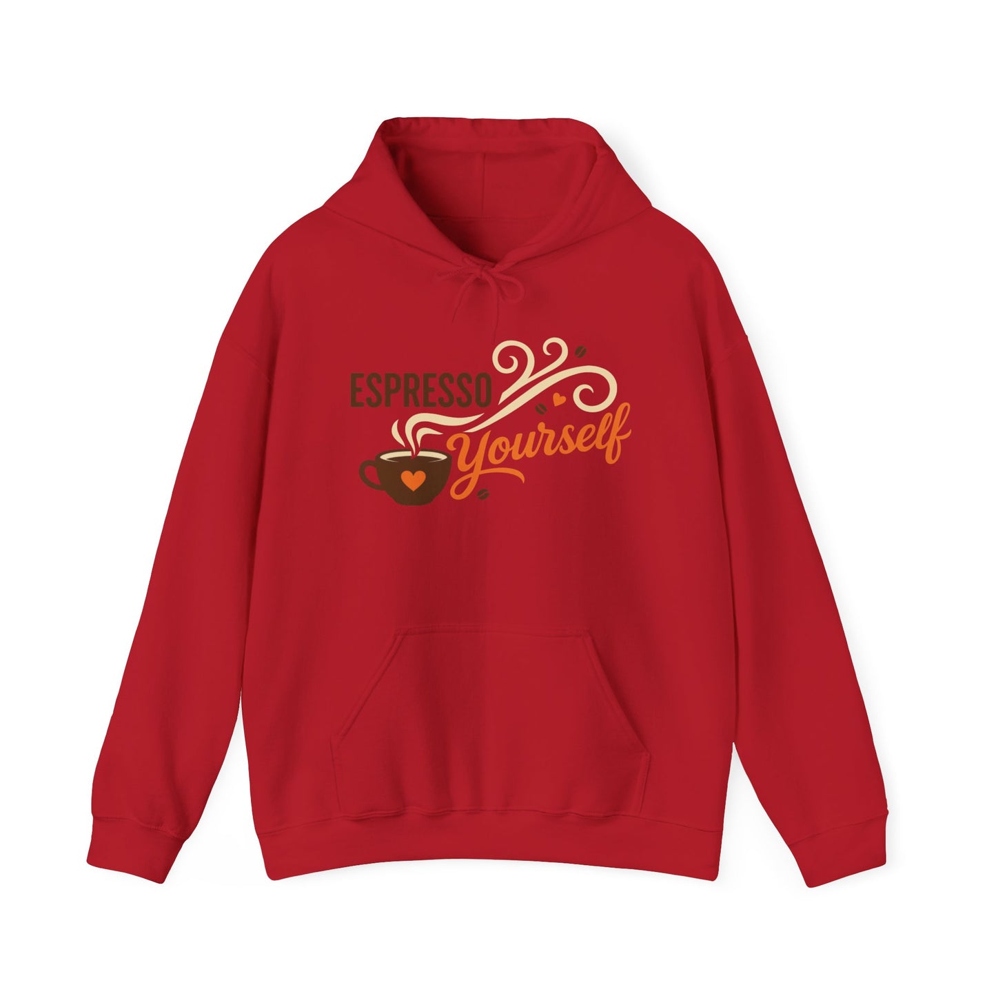 Espresso Yourself Coffee Hoodie, Funny Womens Barista Gift, Cozy Cafe Sweatshirt