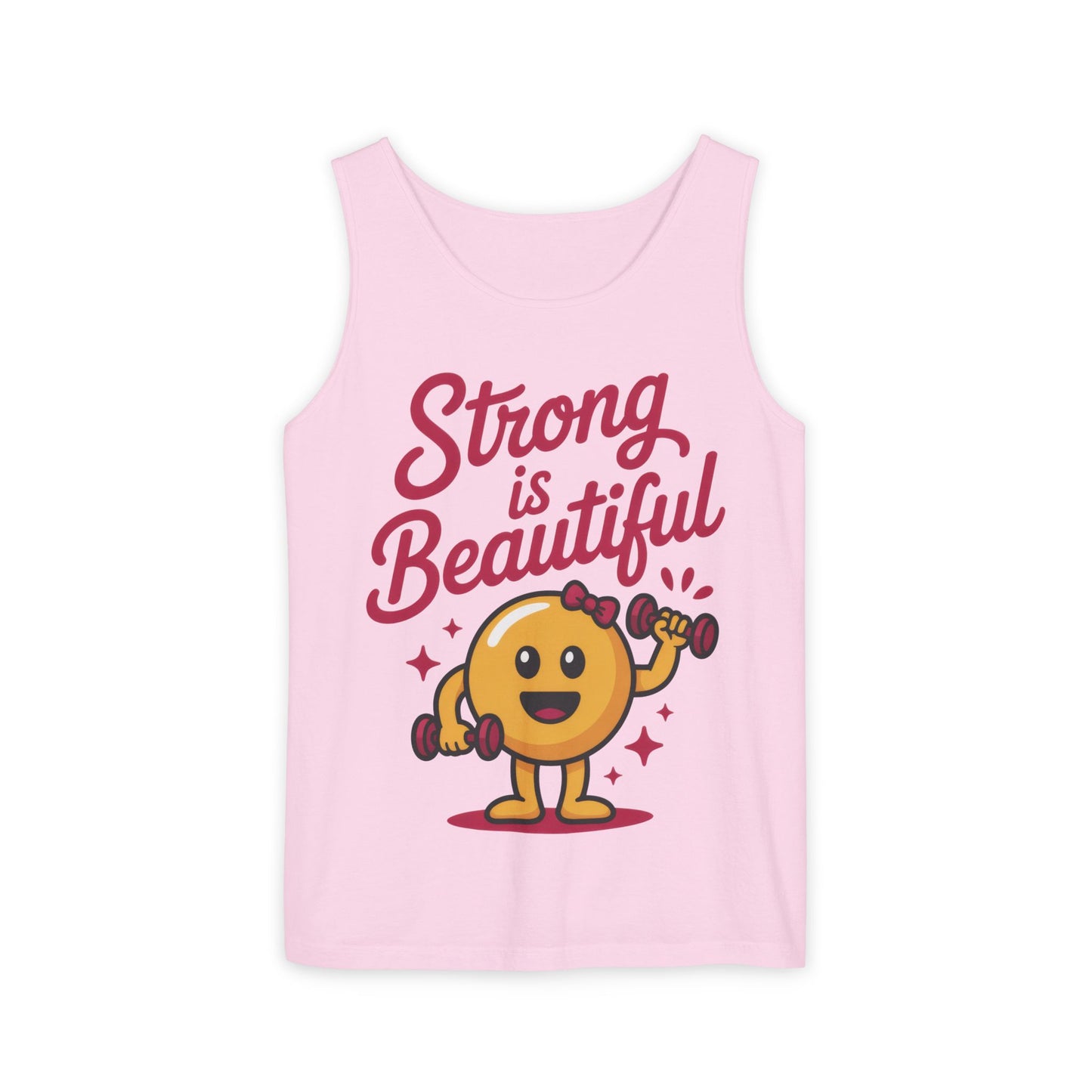 Strong is Beautiful Womens Tank Top, Cute Fitness and Gym Motivation Shirt, Workout Shirt, Exercise Top, Gift for Her, Summer Activewear