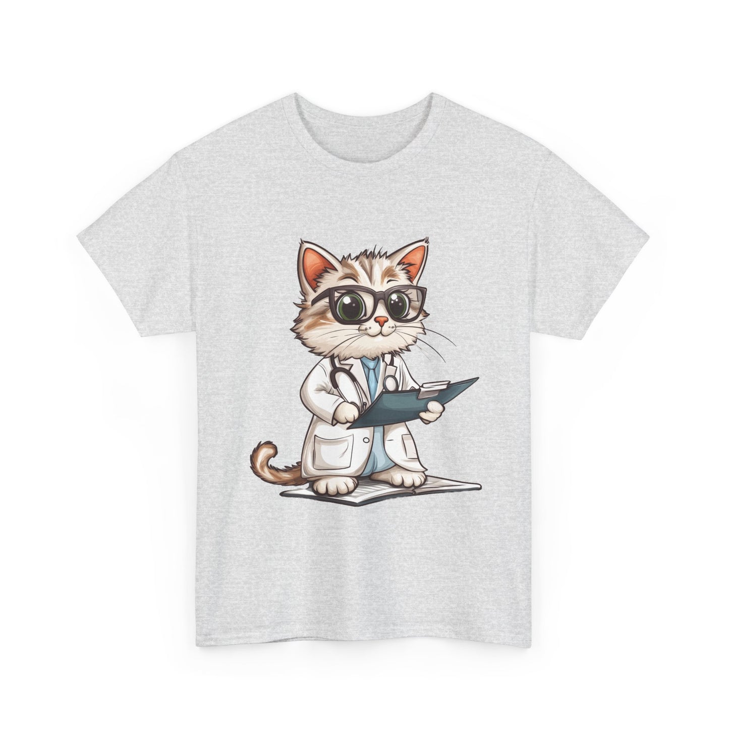 Funny Doctor Cat T-Shirt, Unisex “The Pawscription is Ready” Tee, Cute Veterinary Gift, Medical Student Shirt, Animal Doctor Graphic Tee