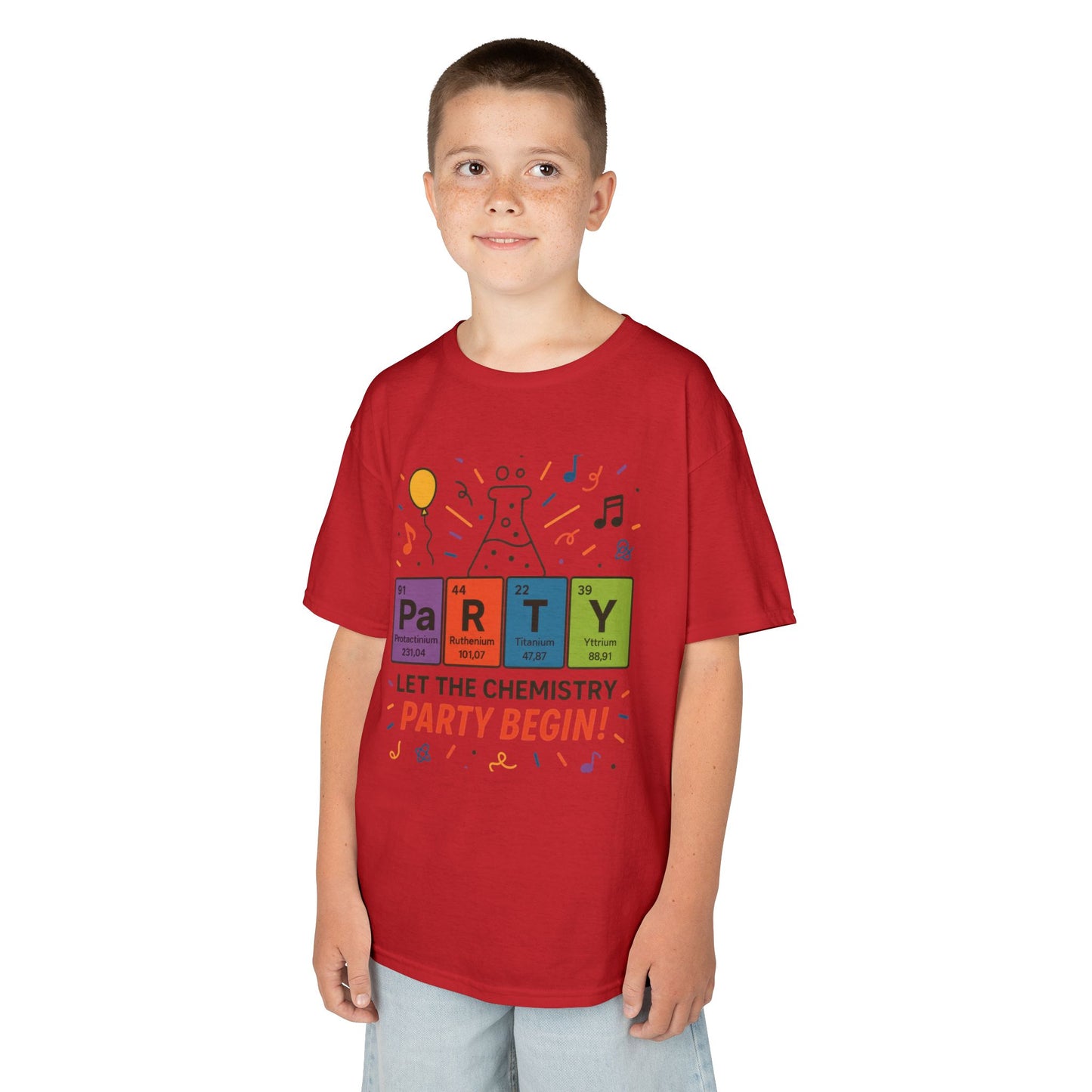Kids' Chemistry Party T-Shirt, Periodic Table Tee, Funny Science Shirt for Boys & Girls, Science Tee, Unique Educational Apparel