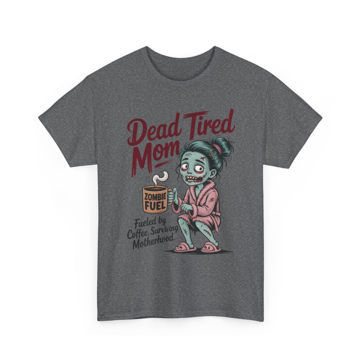 Dead Tired Mom Shirt, Funny Zombie Coffee Women's Tee, Motherhood Survival Tee, Tired Mom Gift, Zombie Mom Shirt