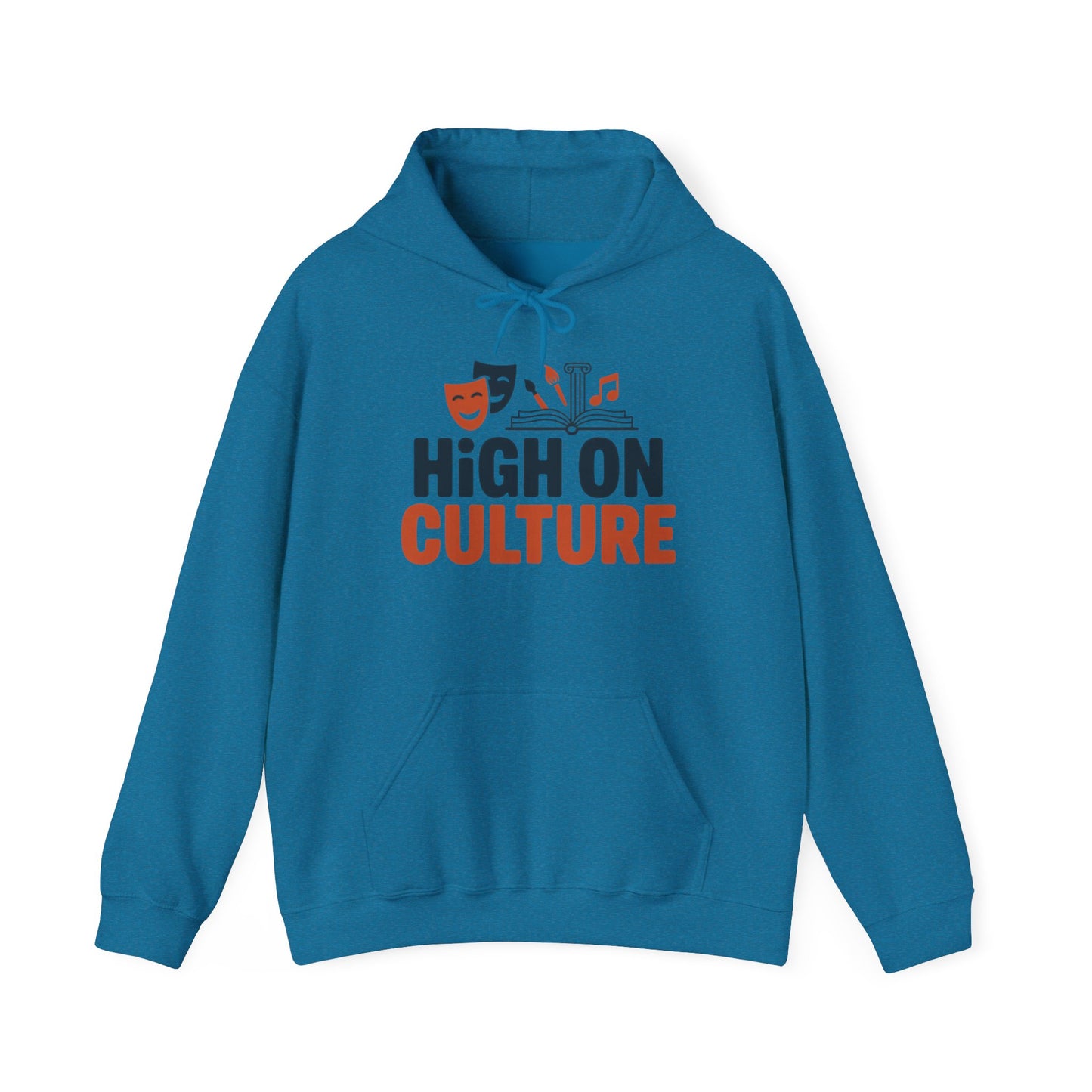 Men's Heavy Blend™ Hooded Sweatshirt, High on Culture Mens Hoodie, Funny Smart Graphic Hoodie