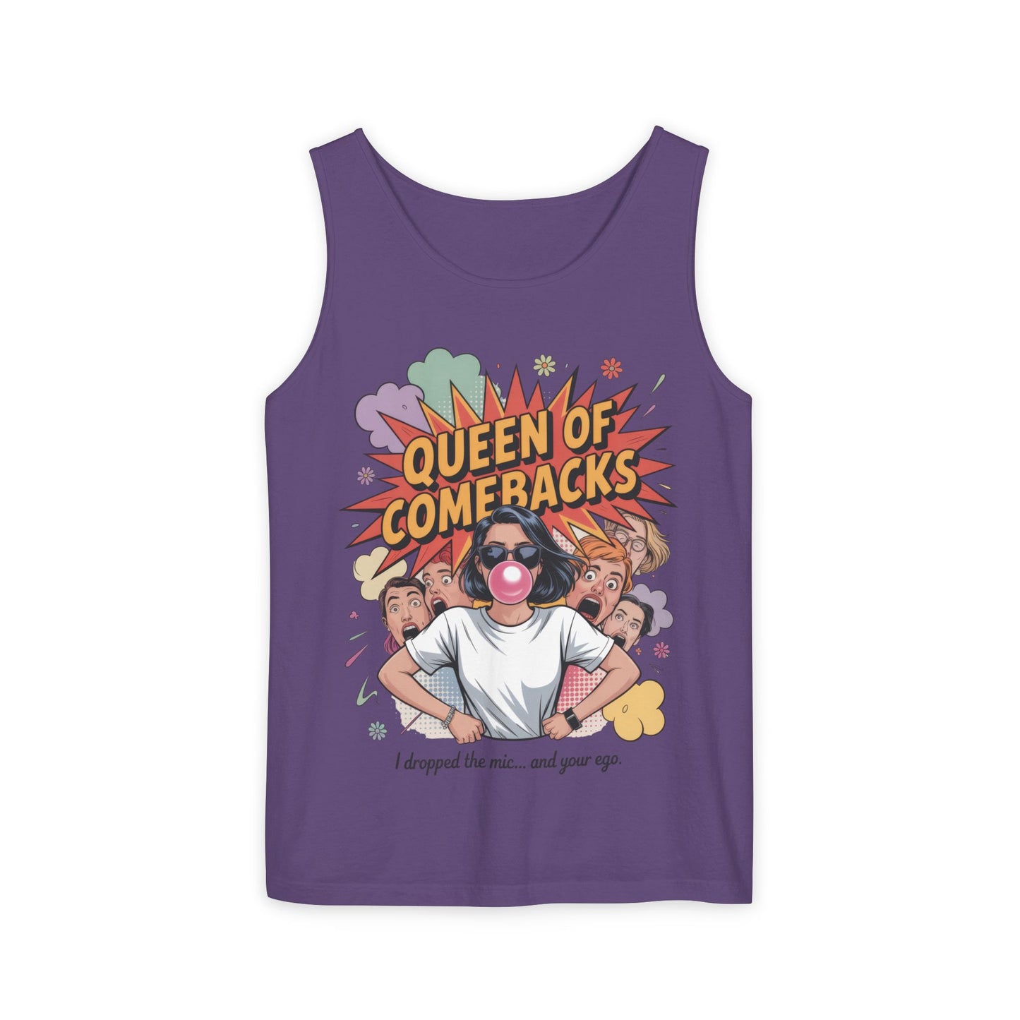 Funny Women's Tank Top, Queen of Comebacks Tee, Funny Graphic Tank, Gift for Her, Casual Wear, Comedy Apparel