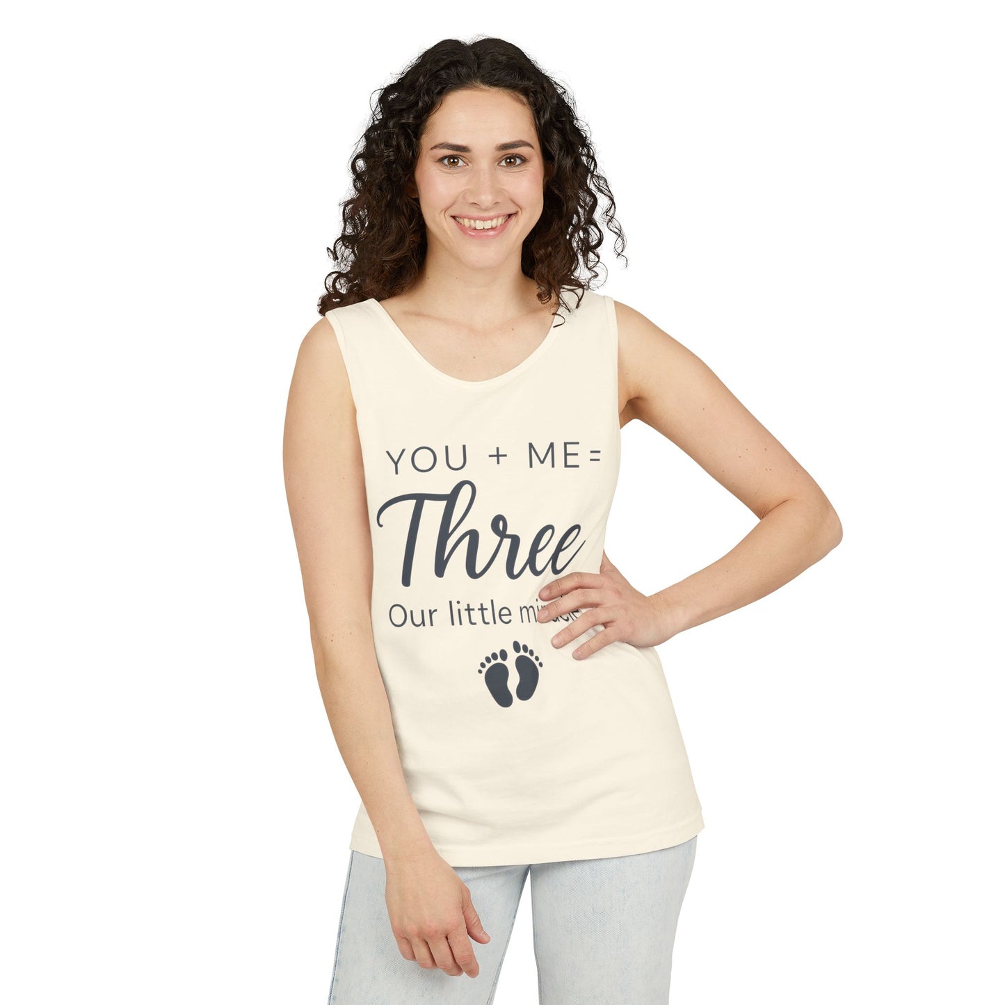 Maternity Tank Top, Cute Pregnancy Announcement Tank, Our Little Miracle Expecting Mom Gift, Baby Reveal Tee, Baby Showers Gift