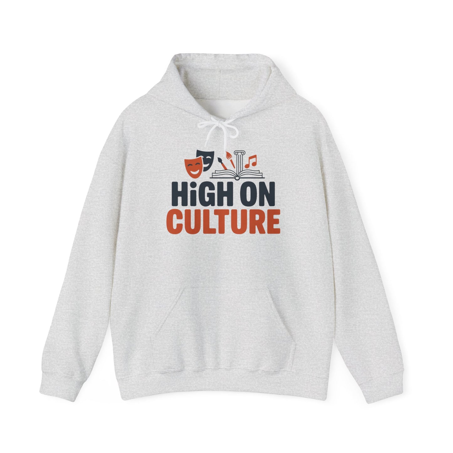 Men's Heavy Blend™ Hooded Sweatshirt, High on Culture Mens Hoodie, Funny Smart Graphic Hoodie