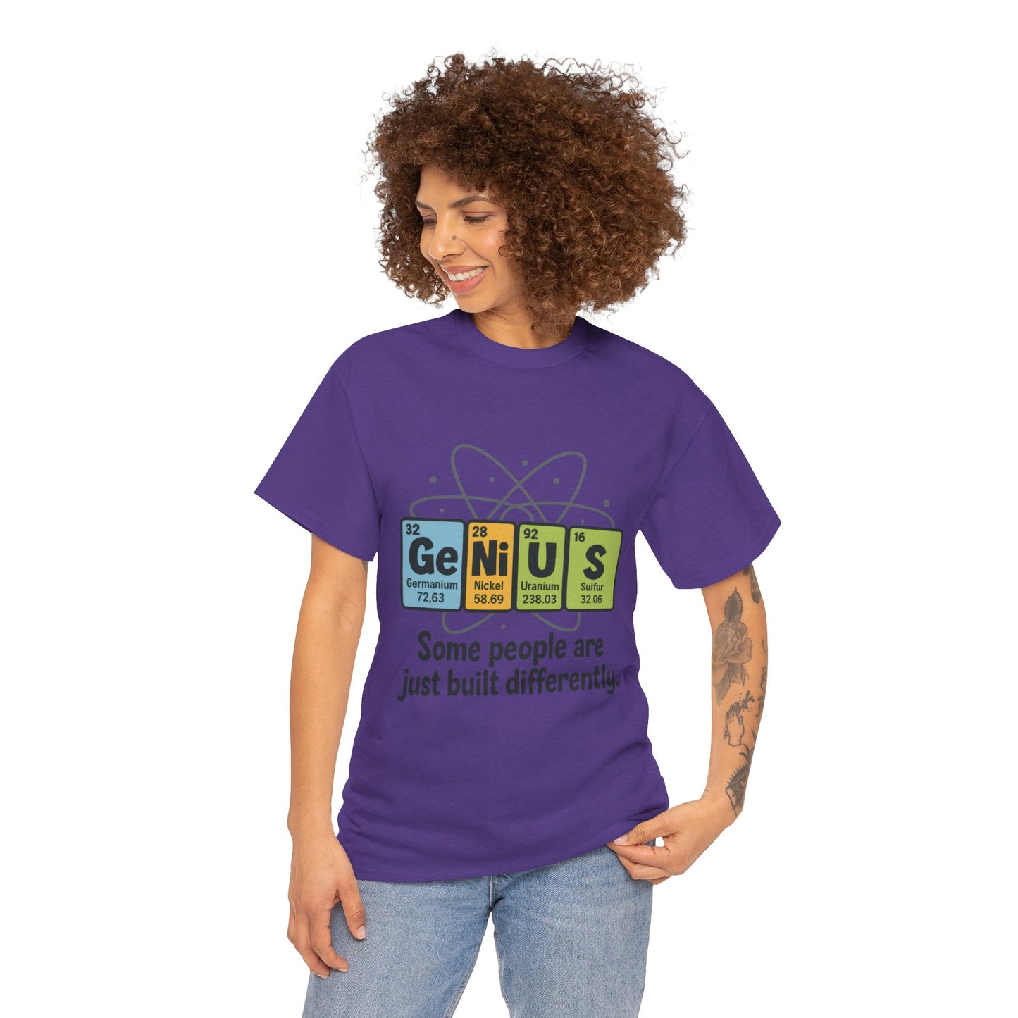 Funny Womens Genius T-Shirt, Periodic Table Nerd Shirt, Science Humor Tee, Gift for Nerds, Science Lovers Gift, Genius Science Tee