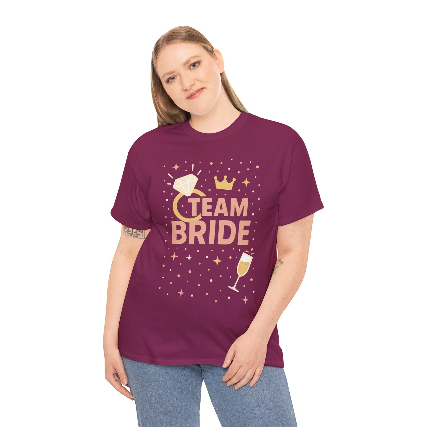 Team Bride T-Shirt, Bachelorette Party Tee, Bridesmaid Wedding Tee, Hen Party Matching Shirts, Bridal Shower, Bridesmaids Gift